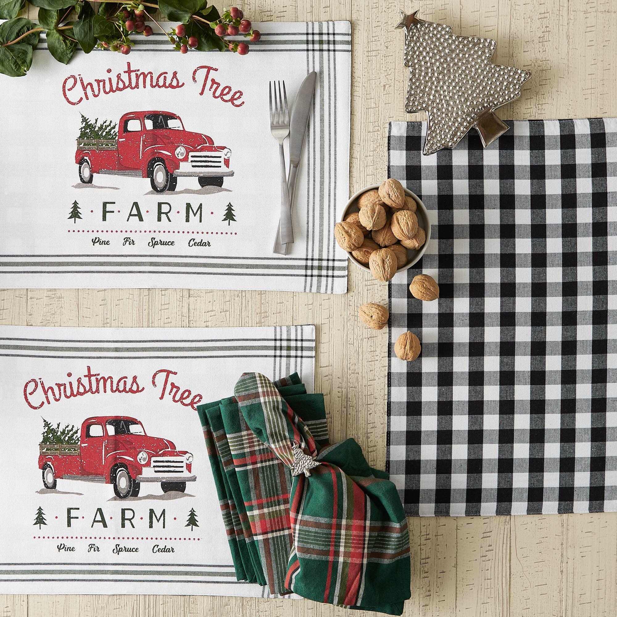 DII&#xAE; Tree Farm Truck Printed Placemats, 6ct.