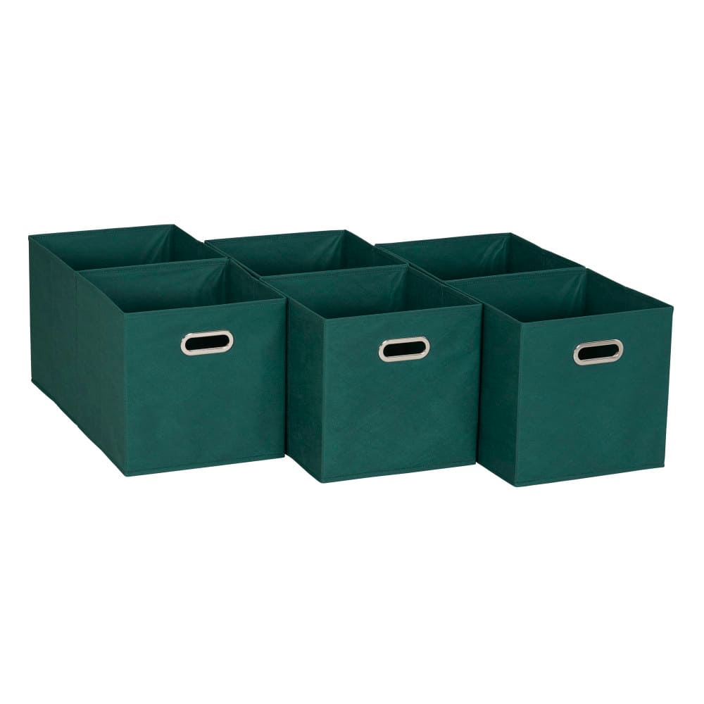 6 Pack Household Essentials 11" Fabric Storage Bins