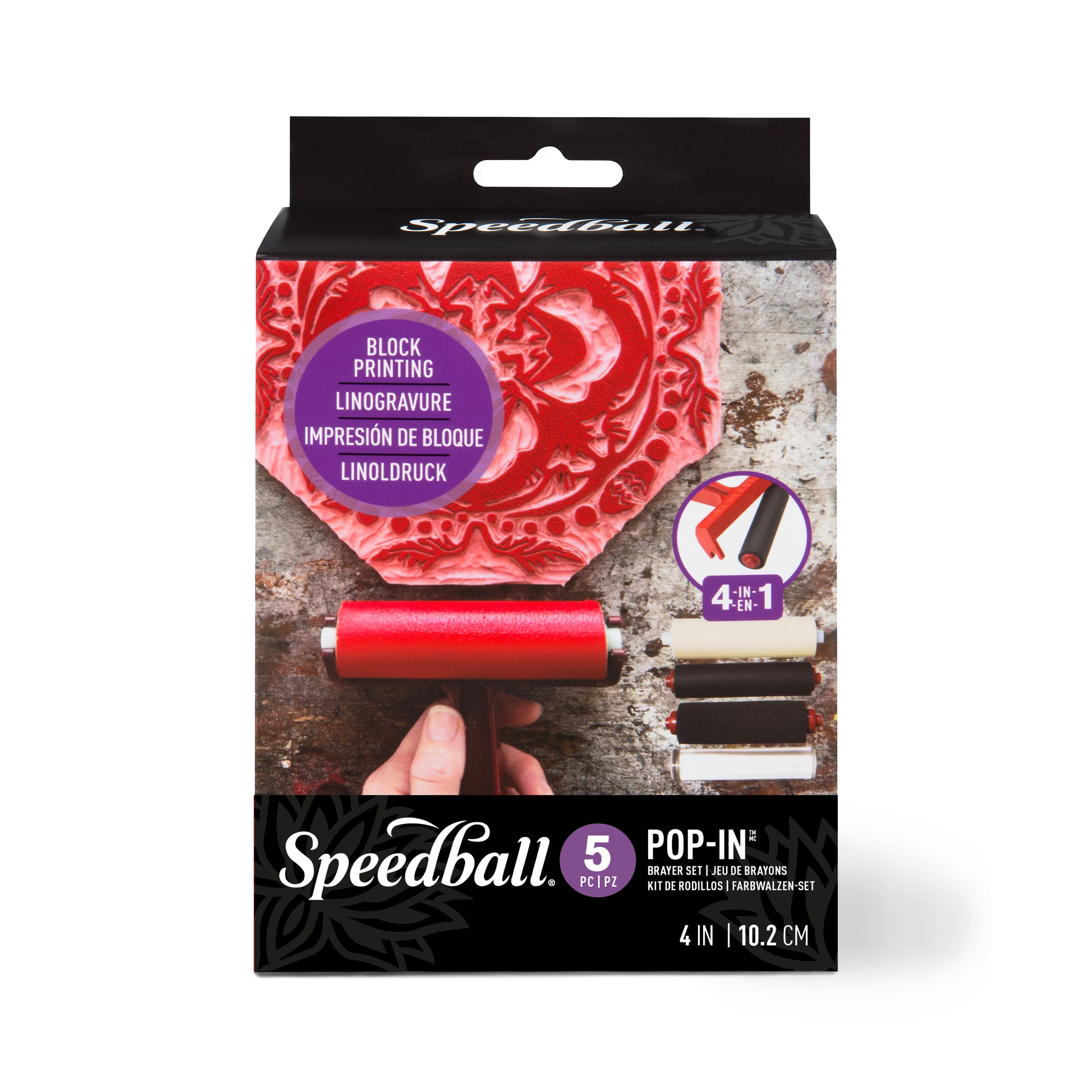 Speedball&#xAE; Pop-In&#x2122; Brayer Set