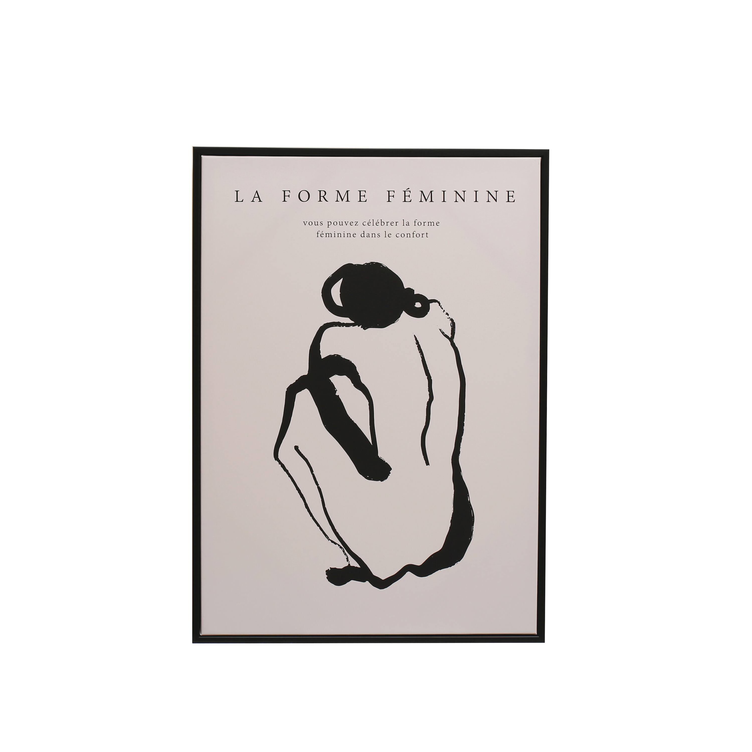 Hello Honey&#xAE; La Forme Feminine Canvas Framed Wall D&#xE9;cor
