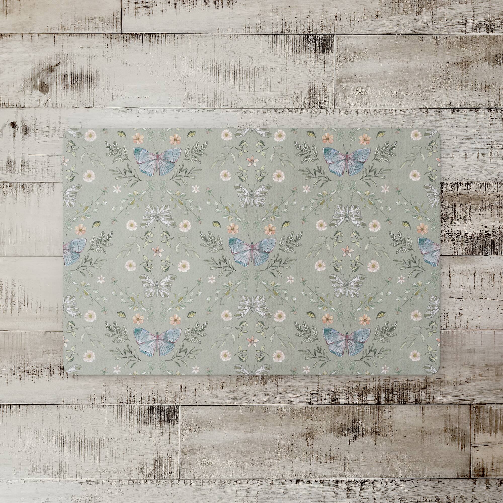 Butterfly Pattern Floor Mat