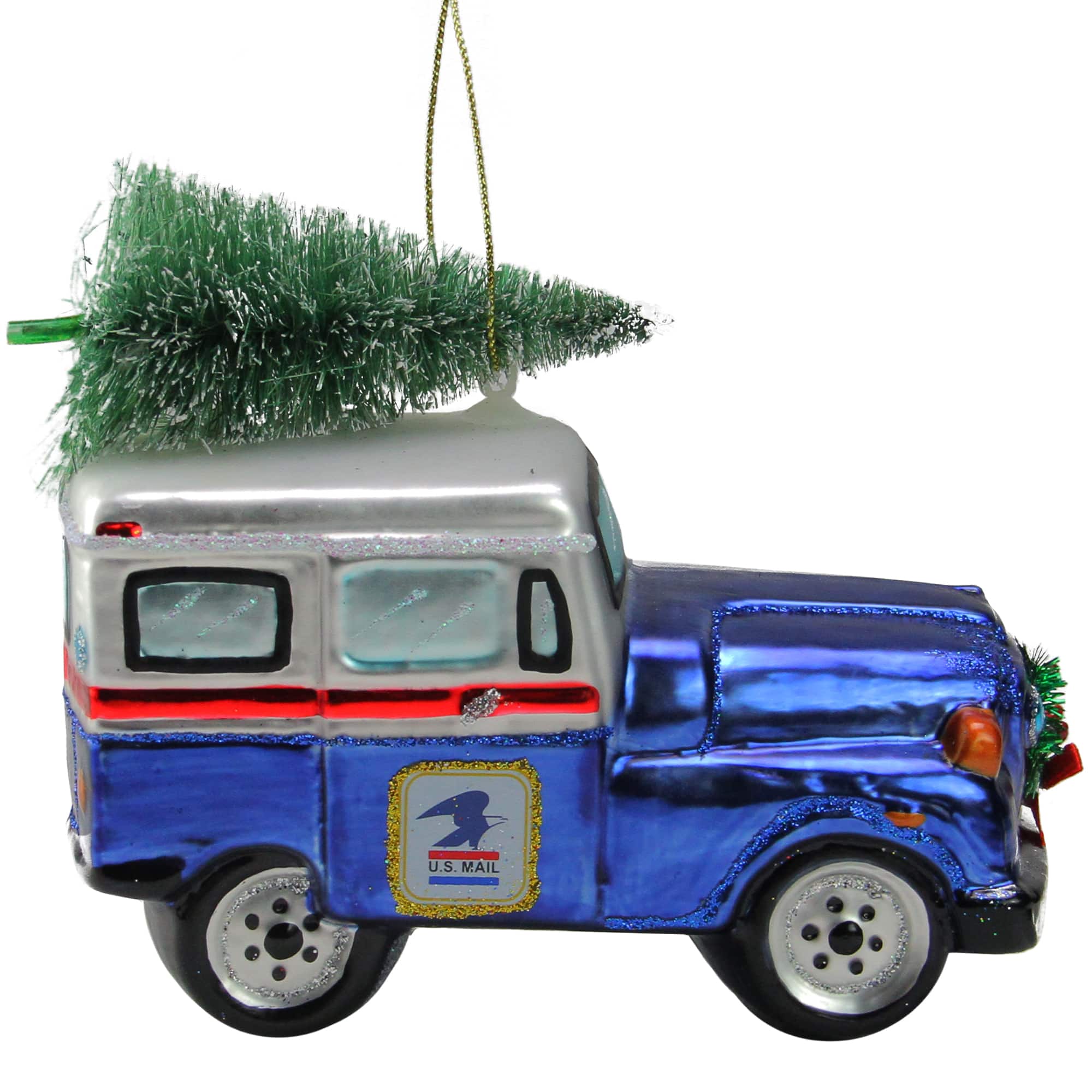 Postal Worker Mail Truck Christmas Tree Graphic by Kerdell · Creative  Fabrica