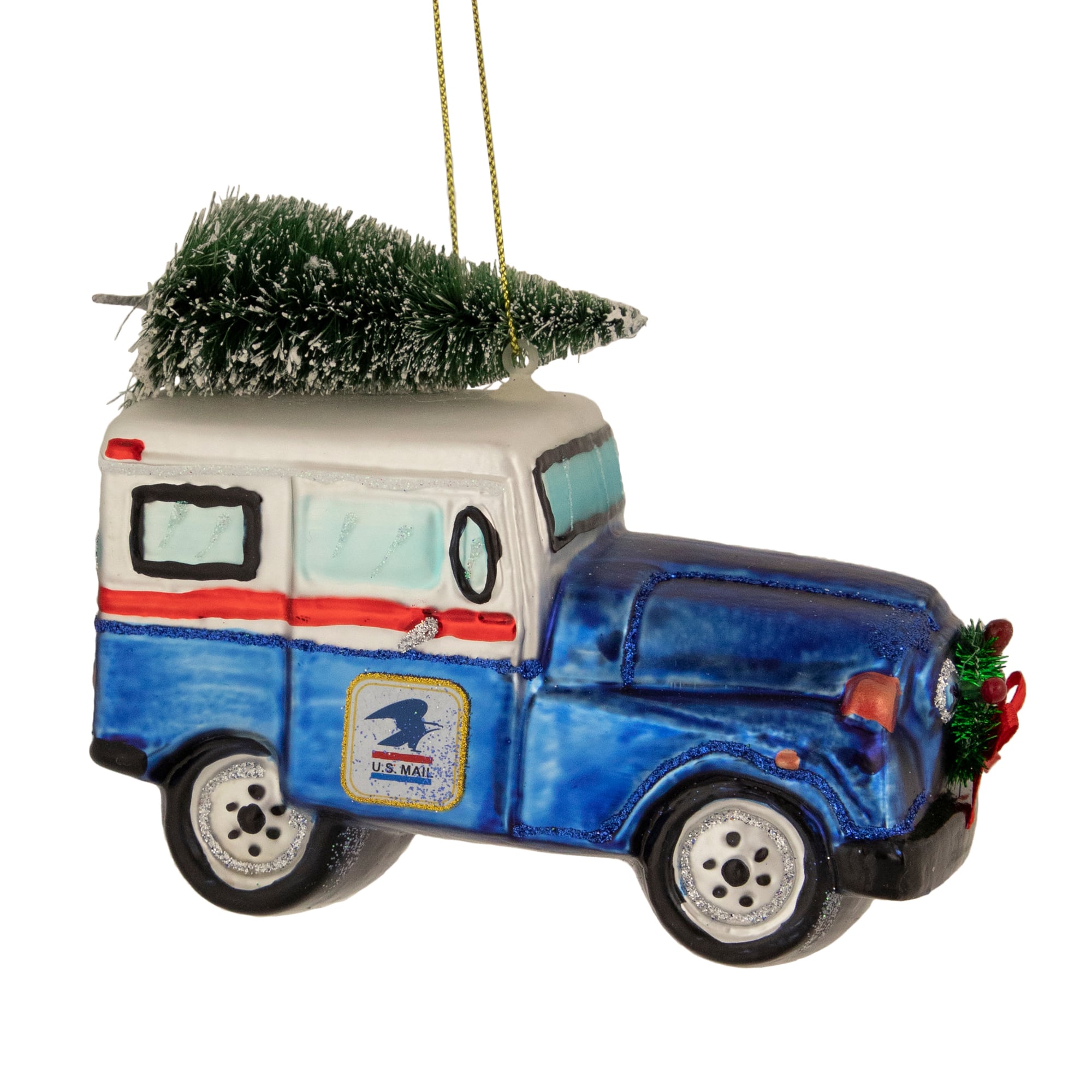 Postal Worker Mail Truck Christmas Tree Graphic by Kerdell · Creative  Fabrica