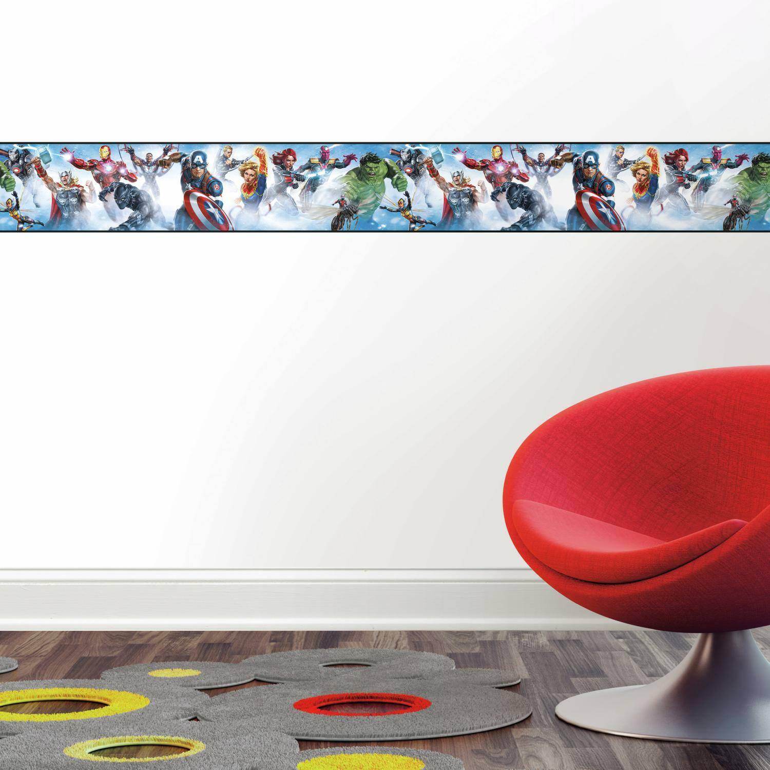RoomMates Marvel Avengers Peel &#x26; Stick Border