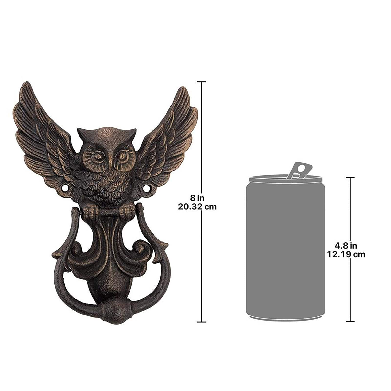 Design Toscano Mystical Spirit Owl Authentic Foundry Iron Door Knocker