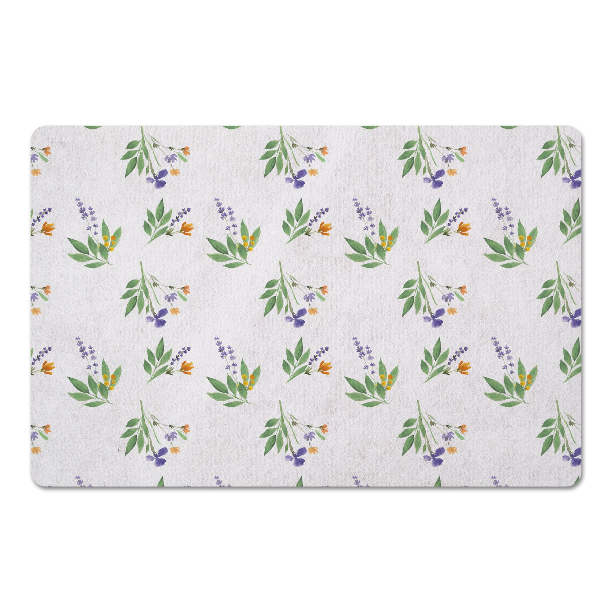 Spring Flower Bunches 27" x 18" Floor Mat