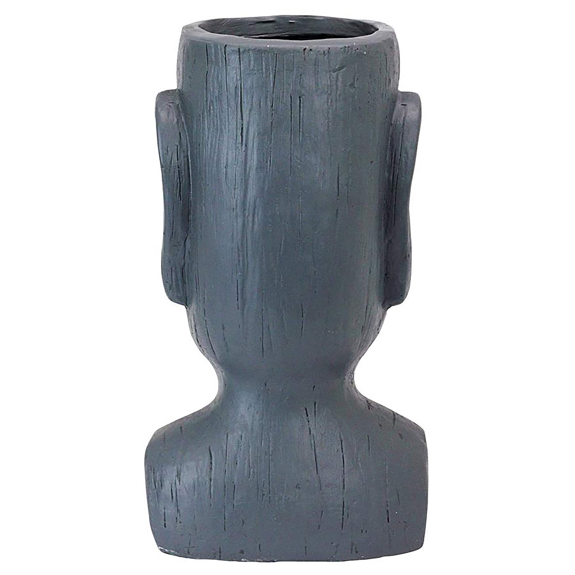 Design Toscano 18&#x22; Easter Island Massive Megalith Moai Head Planter Statue