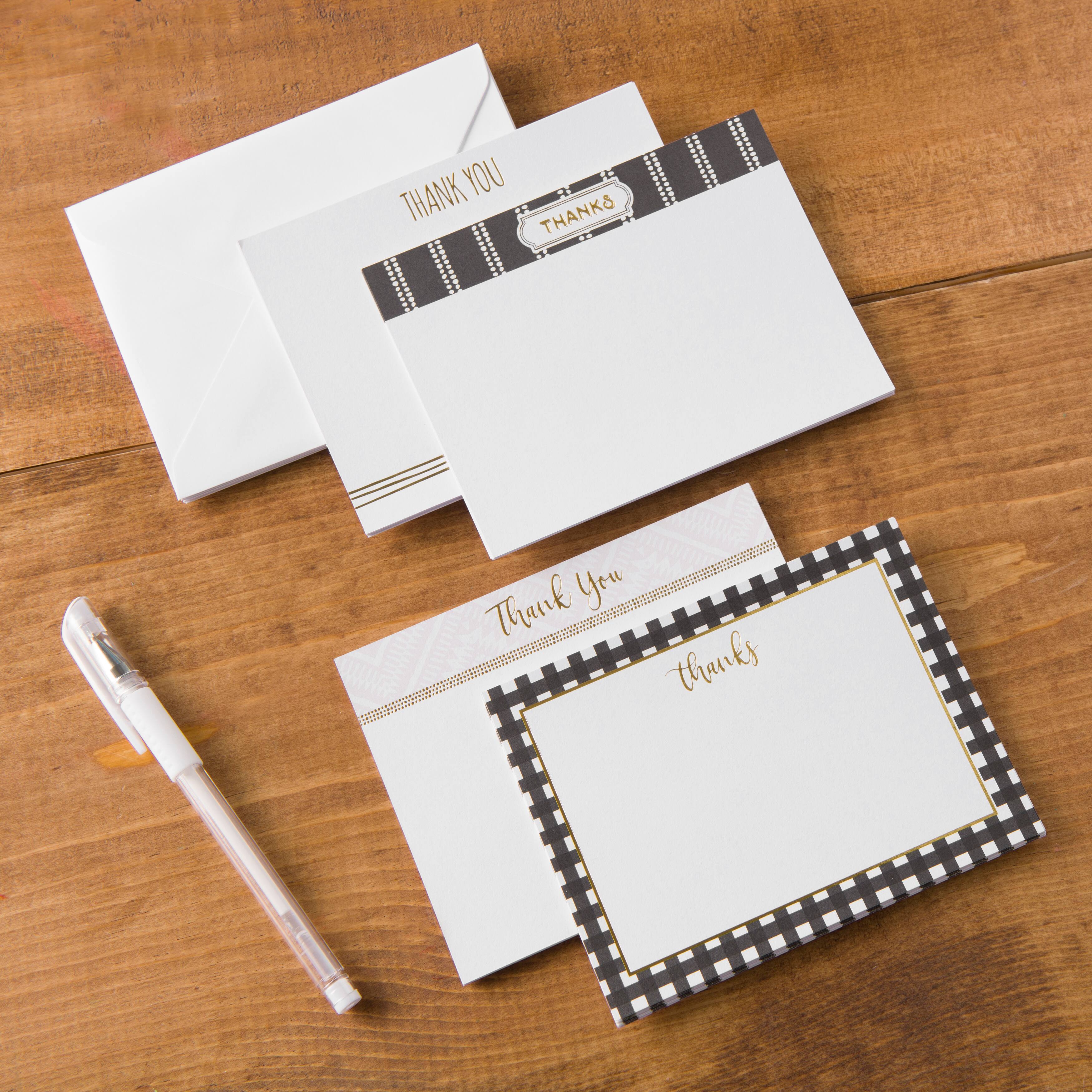 Thank You Flat Cards & Envelopes by Recollections™, 4.25" x 5.5"