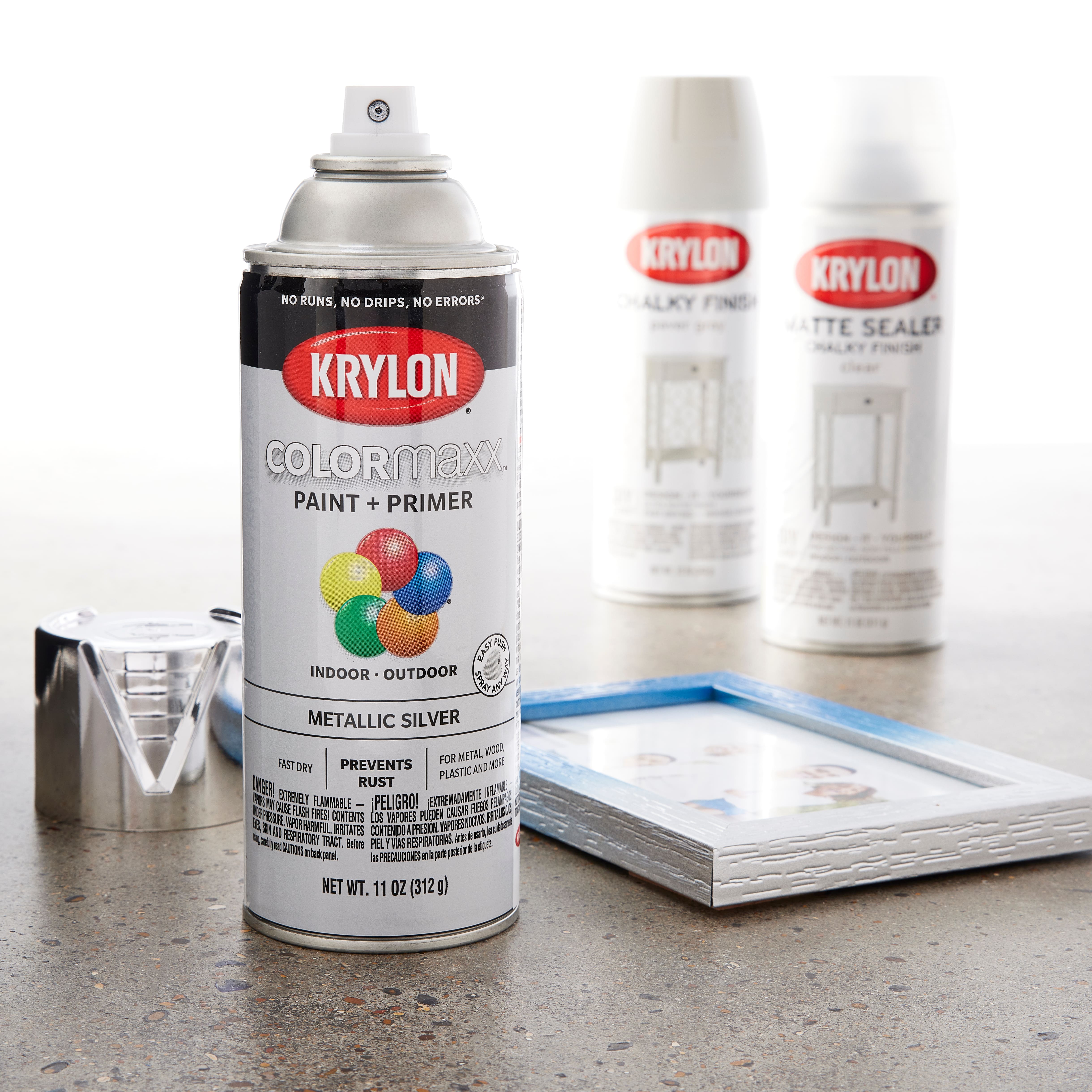 Krylon® COLORmaxx™ Metallic Paint + Primer
