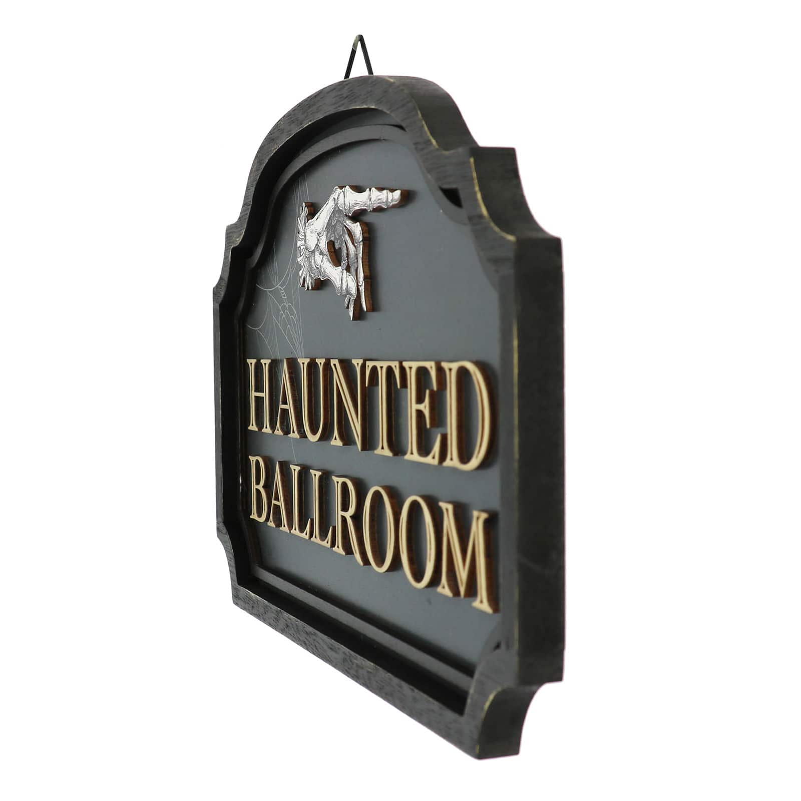 10&#x22; Black Haunted Ballroom Wall Sign by Ashland&#xAE;