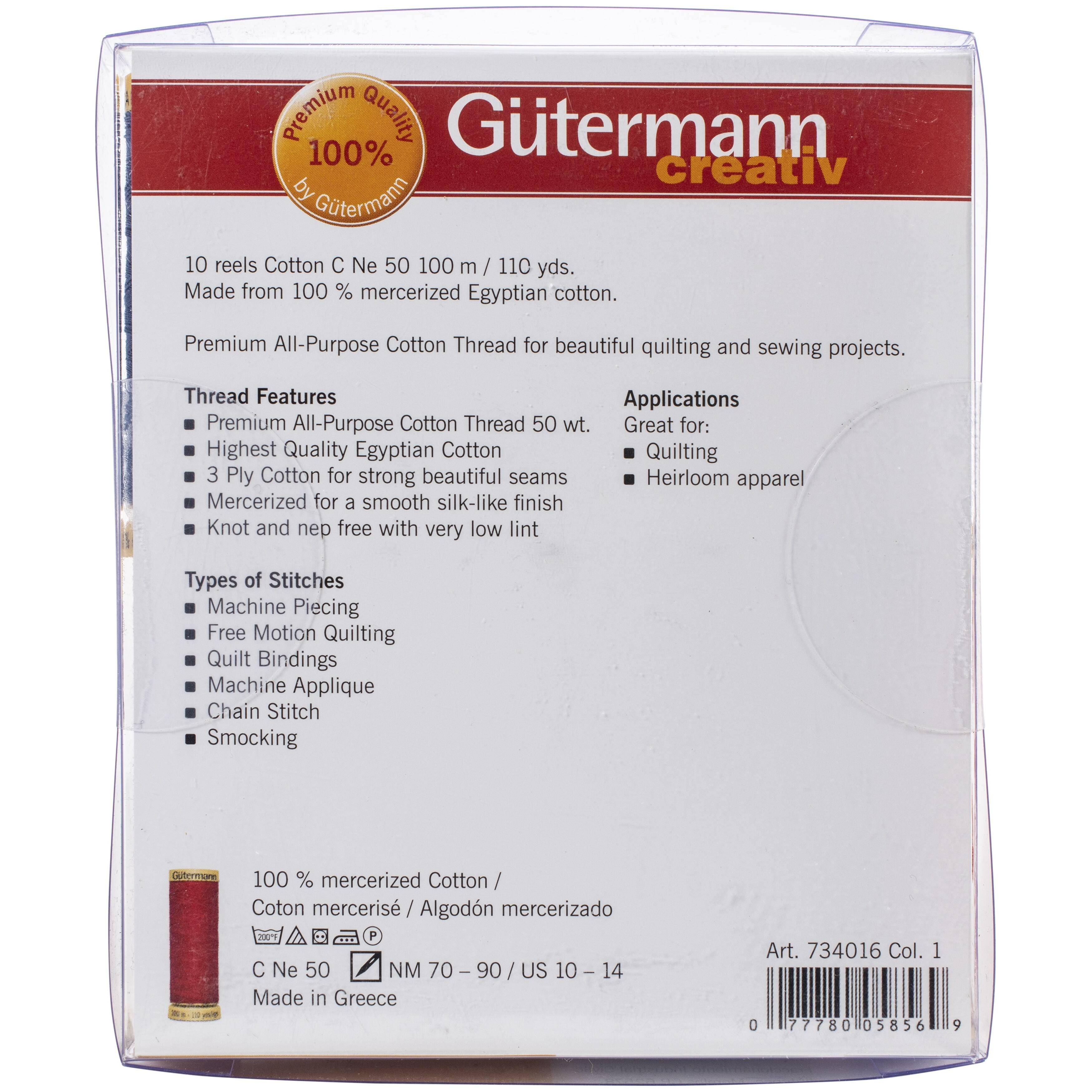 Gütermann Spring Cotton 50 Thread Set, 10ct.