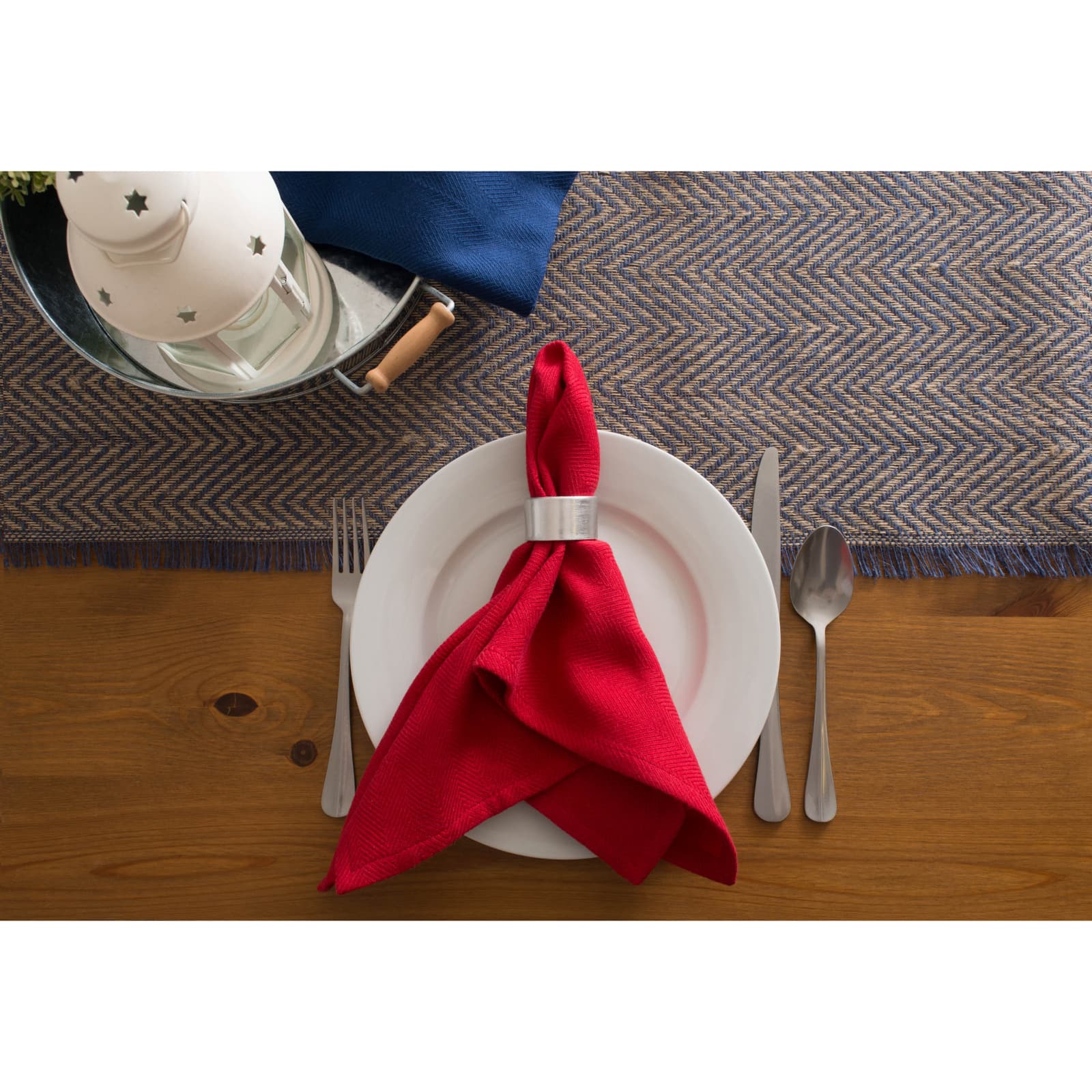 DII&#xAE; 108&#x22; Chevron Burlap Table Runner