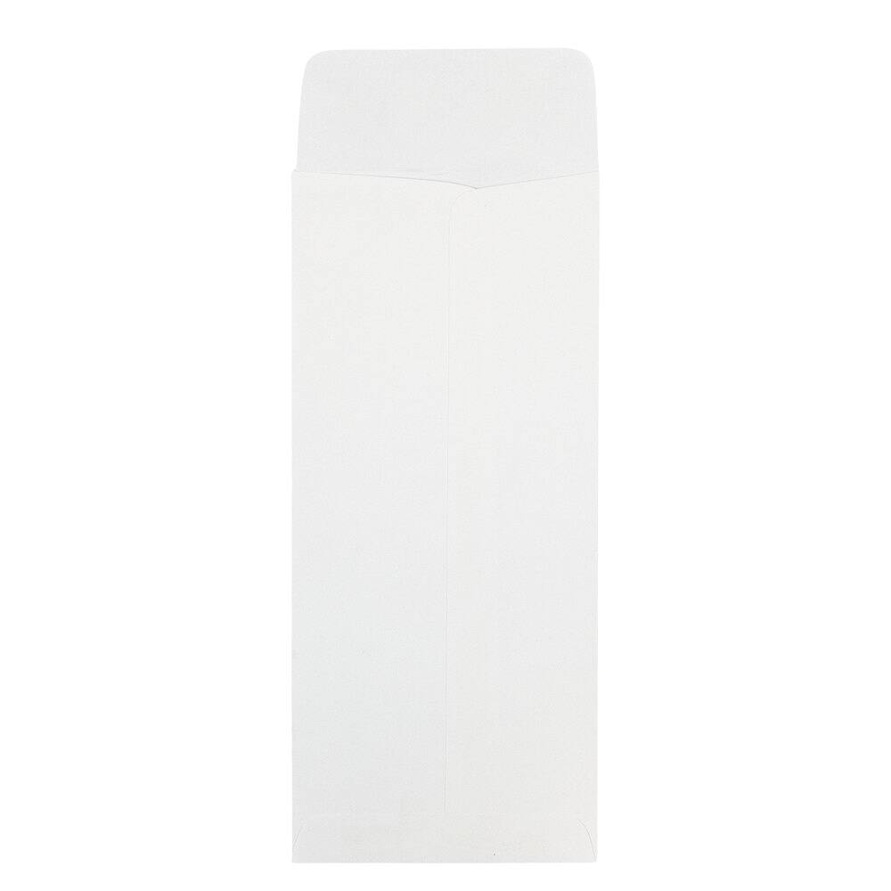 JAM Paper 4.12" x 9.5" Bright White Wove Business Strathmore Envelopes