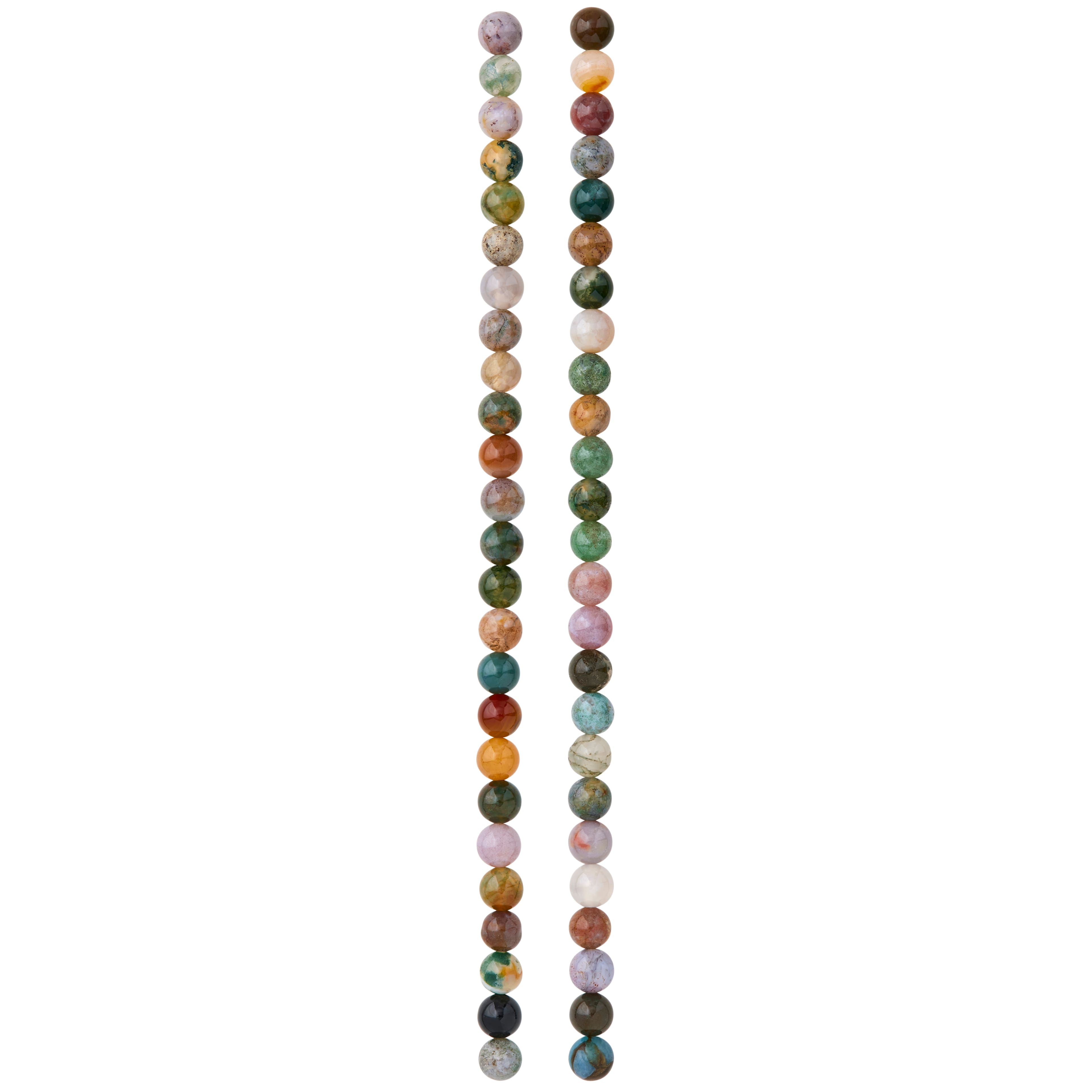 12 Pack: Multicolor Round Fancy Jasper Beads, 6mm by Bead Landing&#x2122;