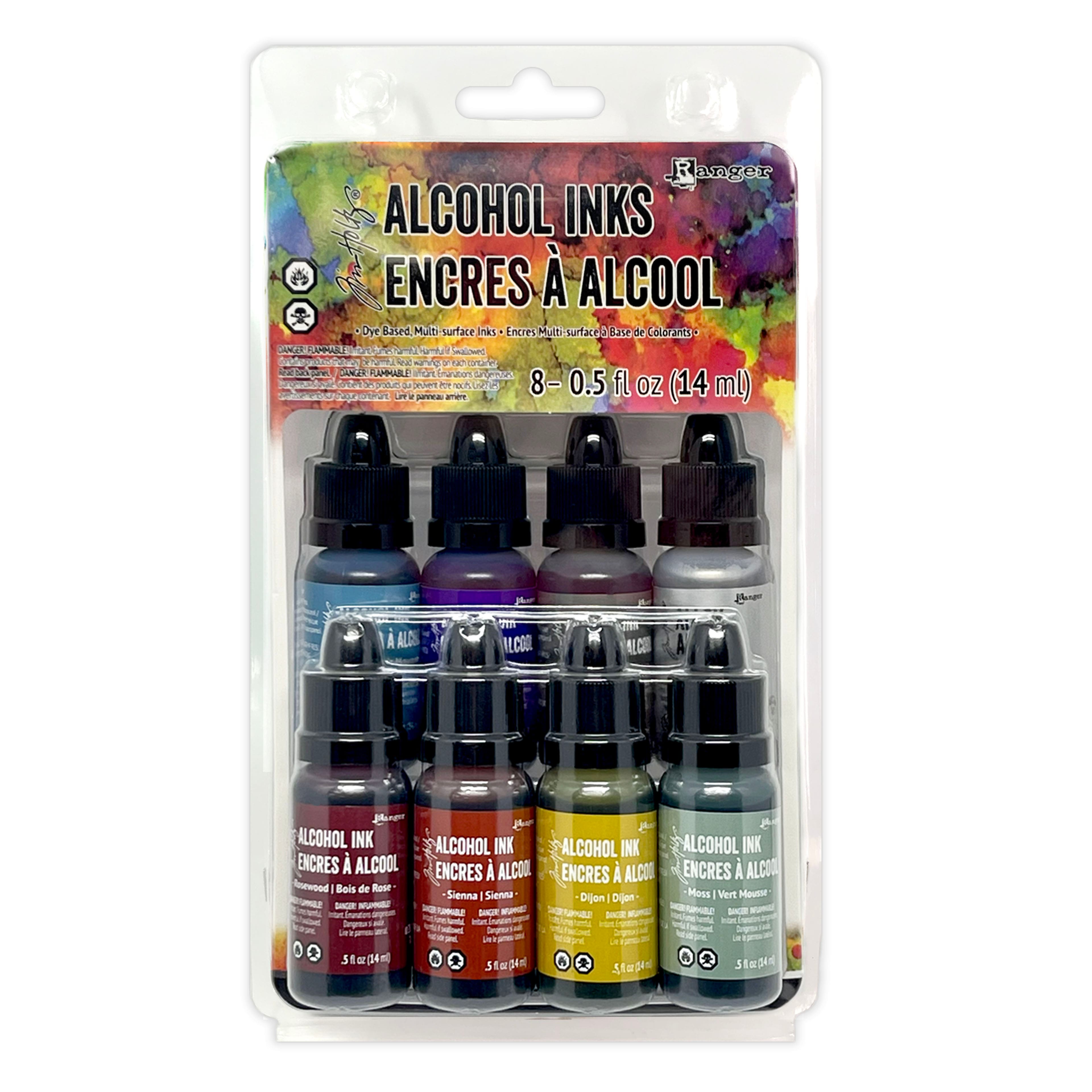 Tim Holtz&#xAE; Earthtones 8 Color Alcohol Ink Set