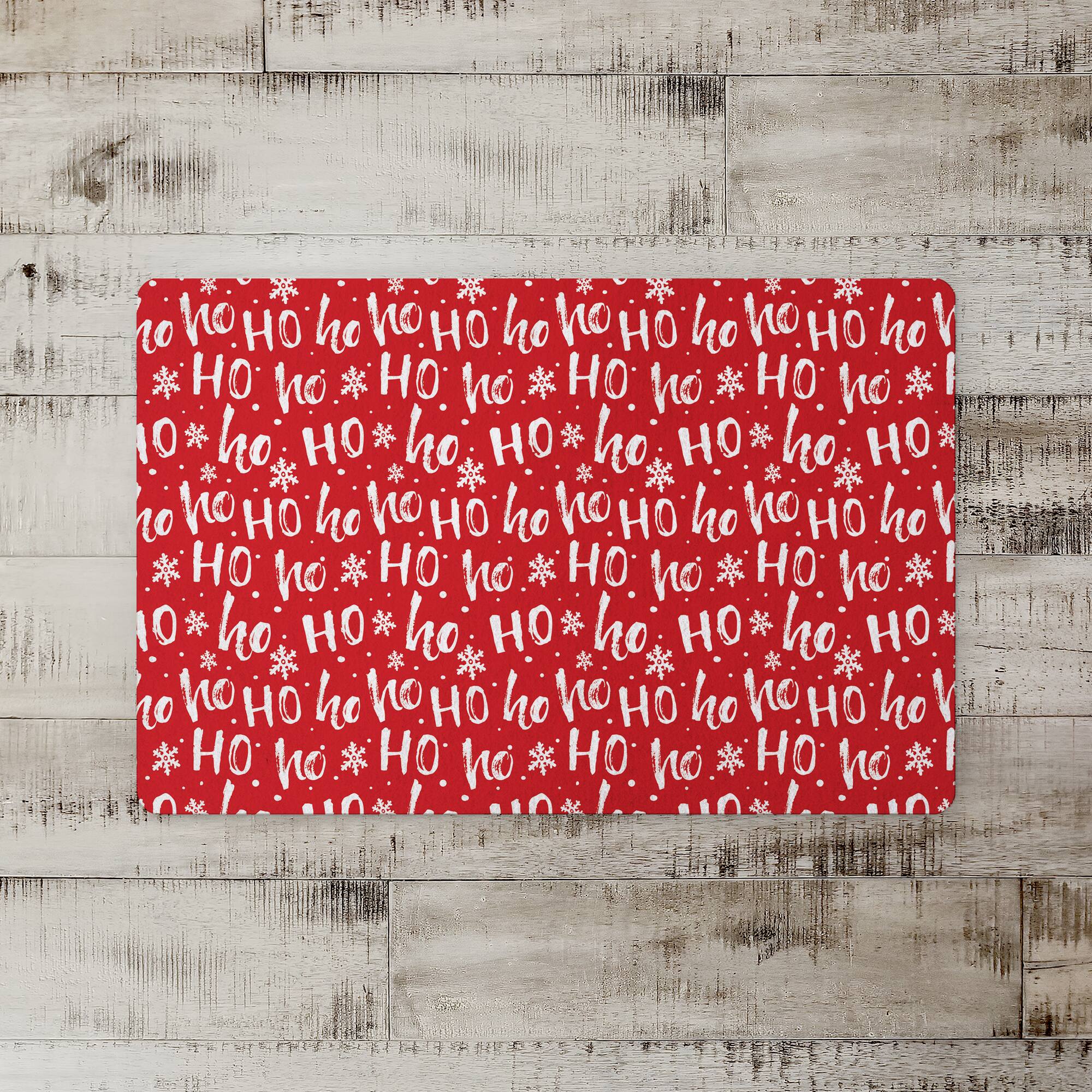 Ho Ho Ho Pattern Floor Mat