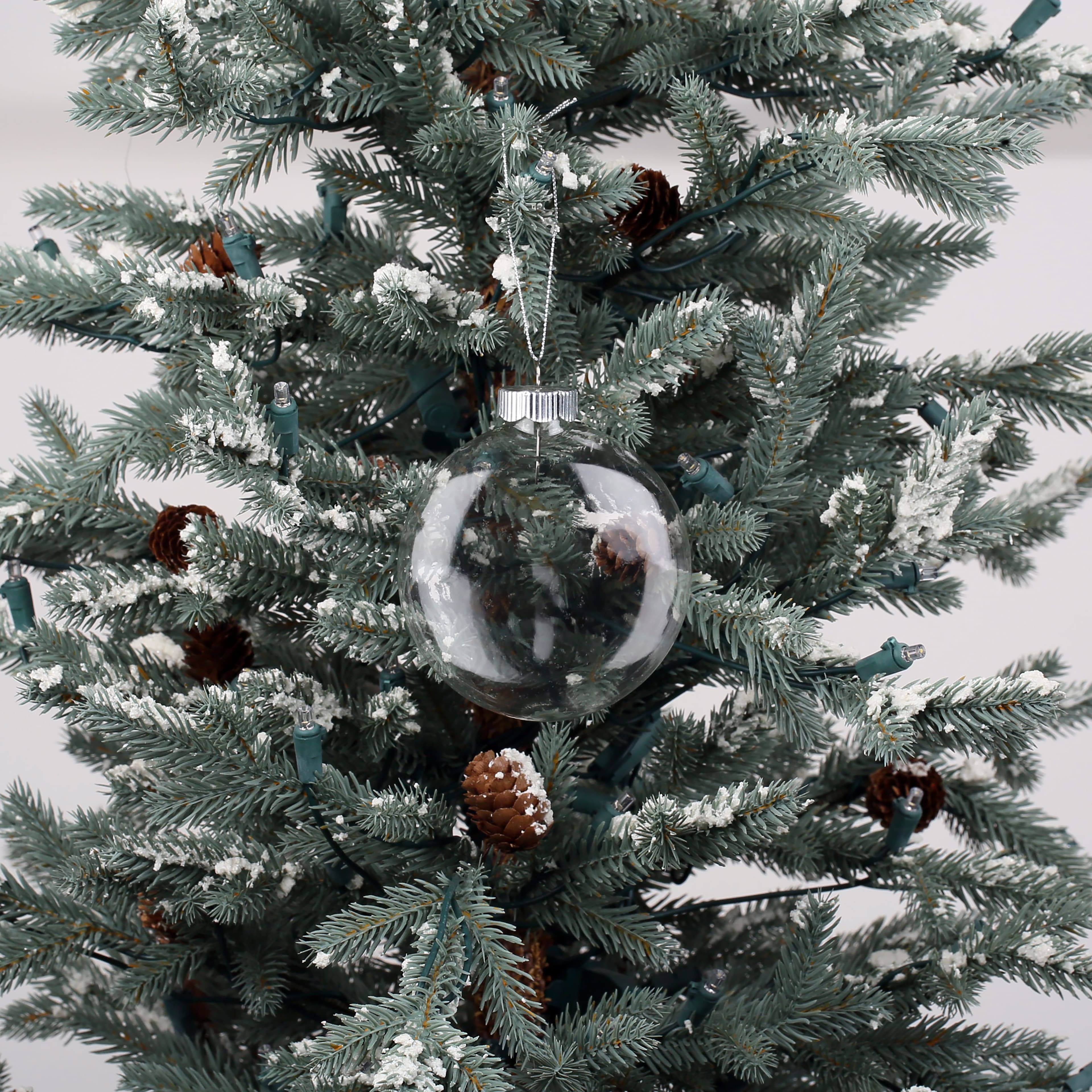 4.25" DIY Clear Glass Disc Ornaments, 3ct. by Make Market®