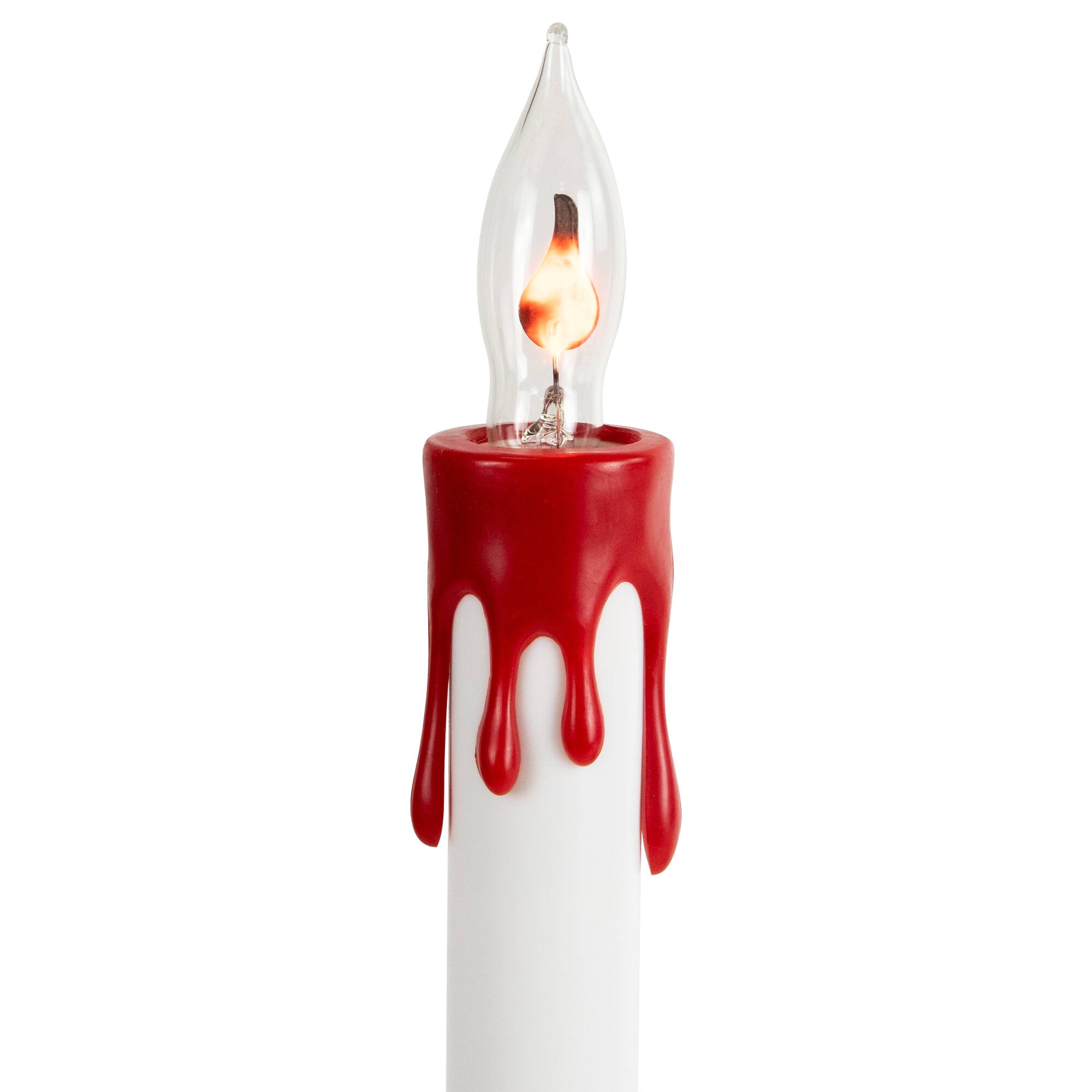 5ct. Lighted Flickering Candle Halloween Pathway Marker Lights