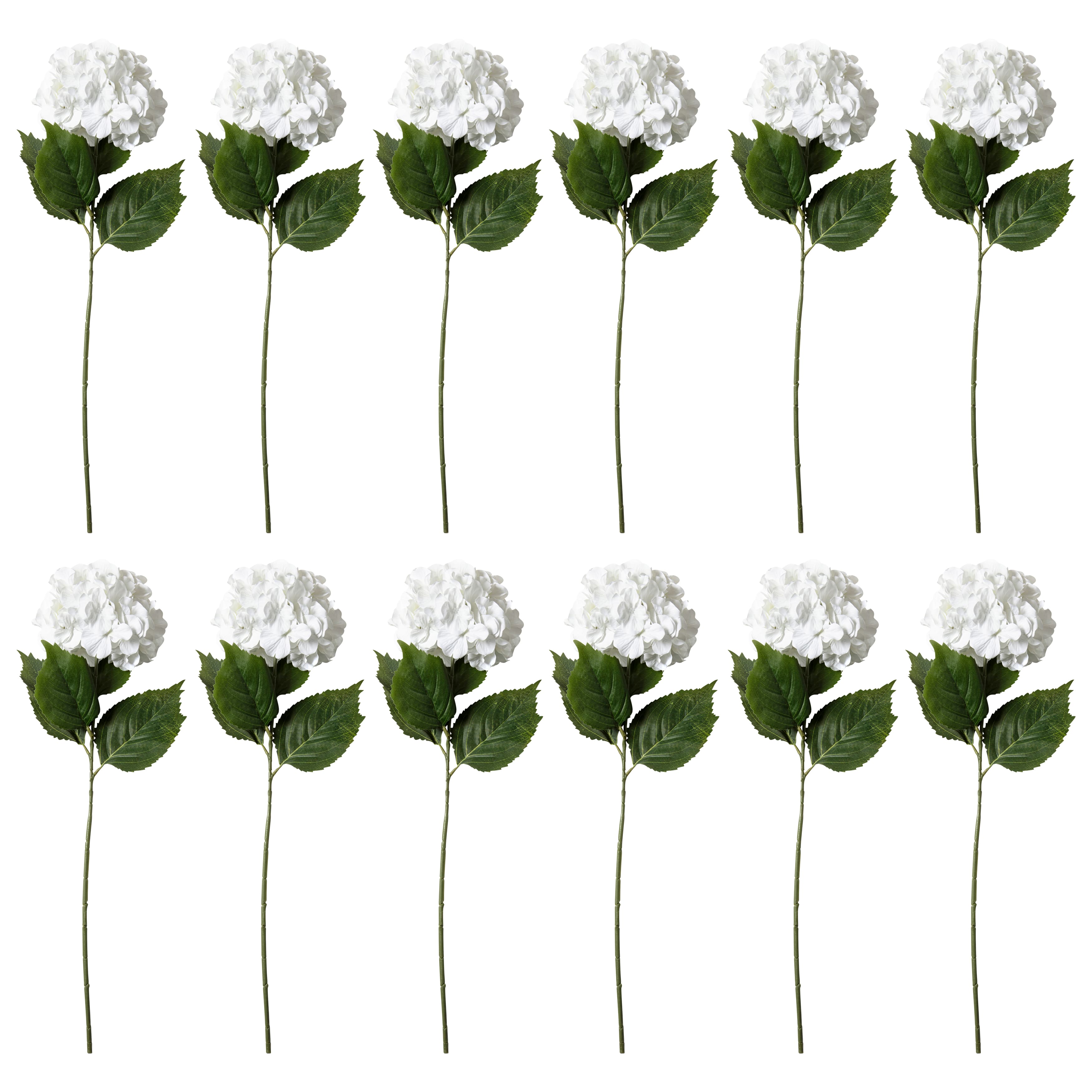 12 Pack: Classic Traditions&#x2122; White Hydrangea Stem by Ashland&#xAE;