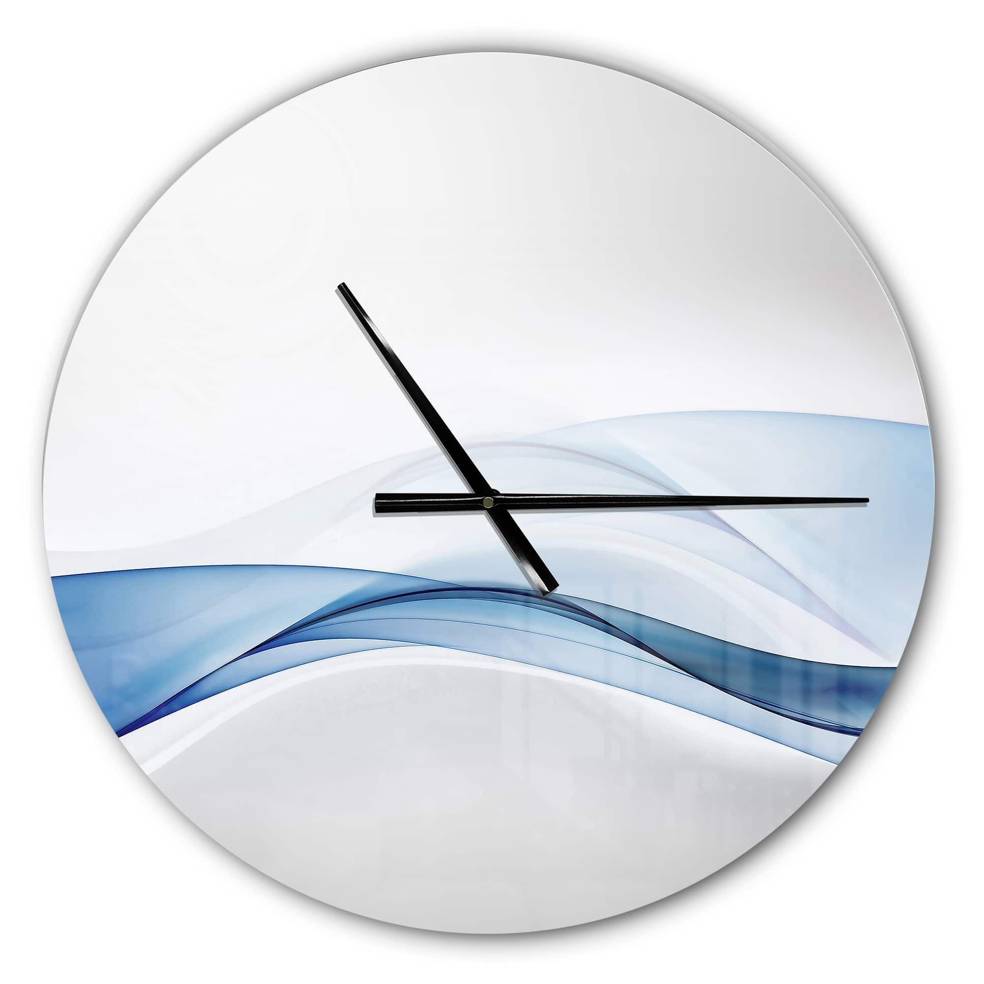 Designart &#x27;3D Wave Of Water Splash Modern Wall Clock