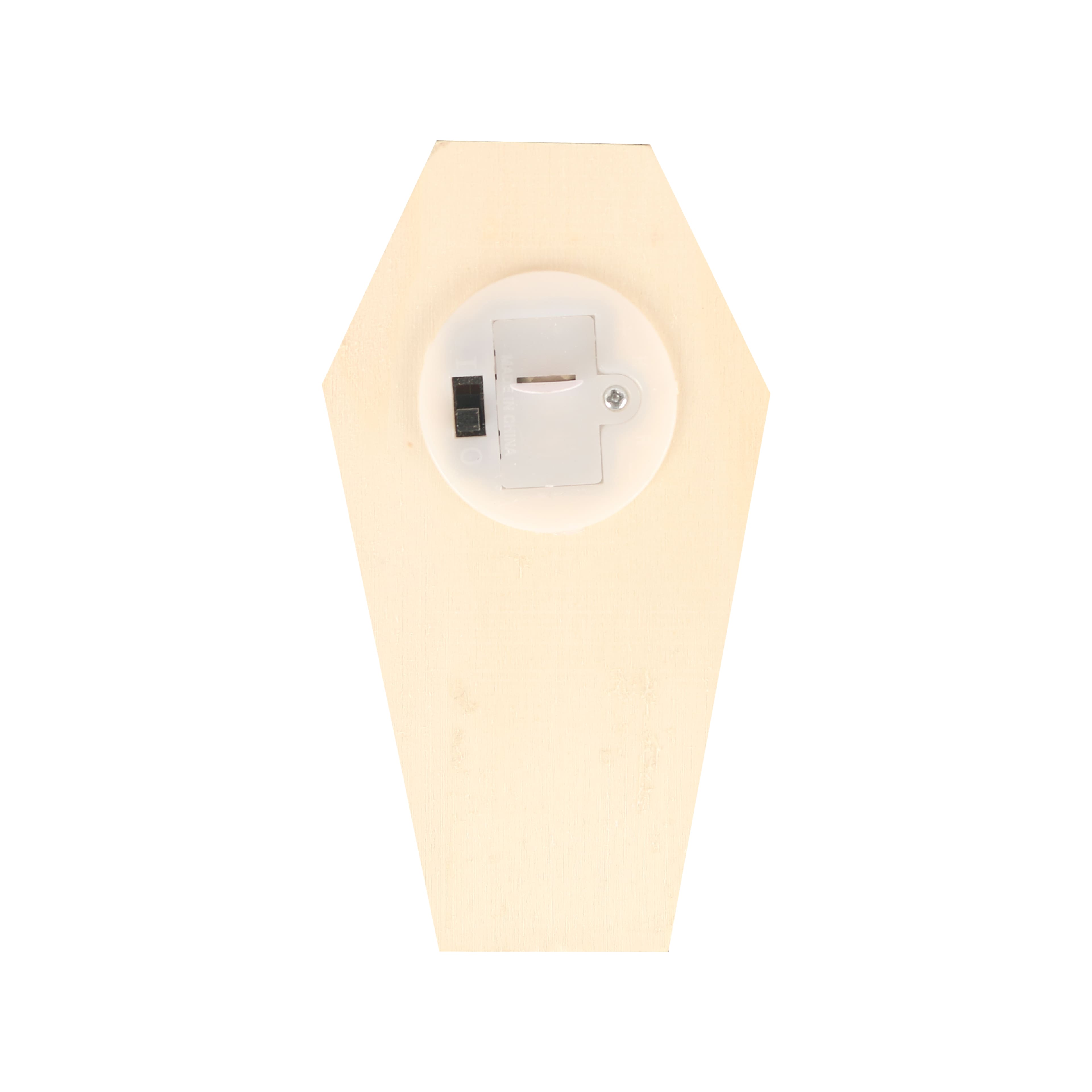 Mini Skeleton Coffin DIY LED Wood D&#xE9;cor by Make Market&#xAE;