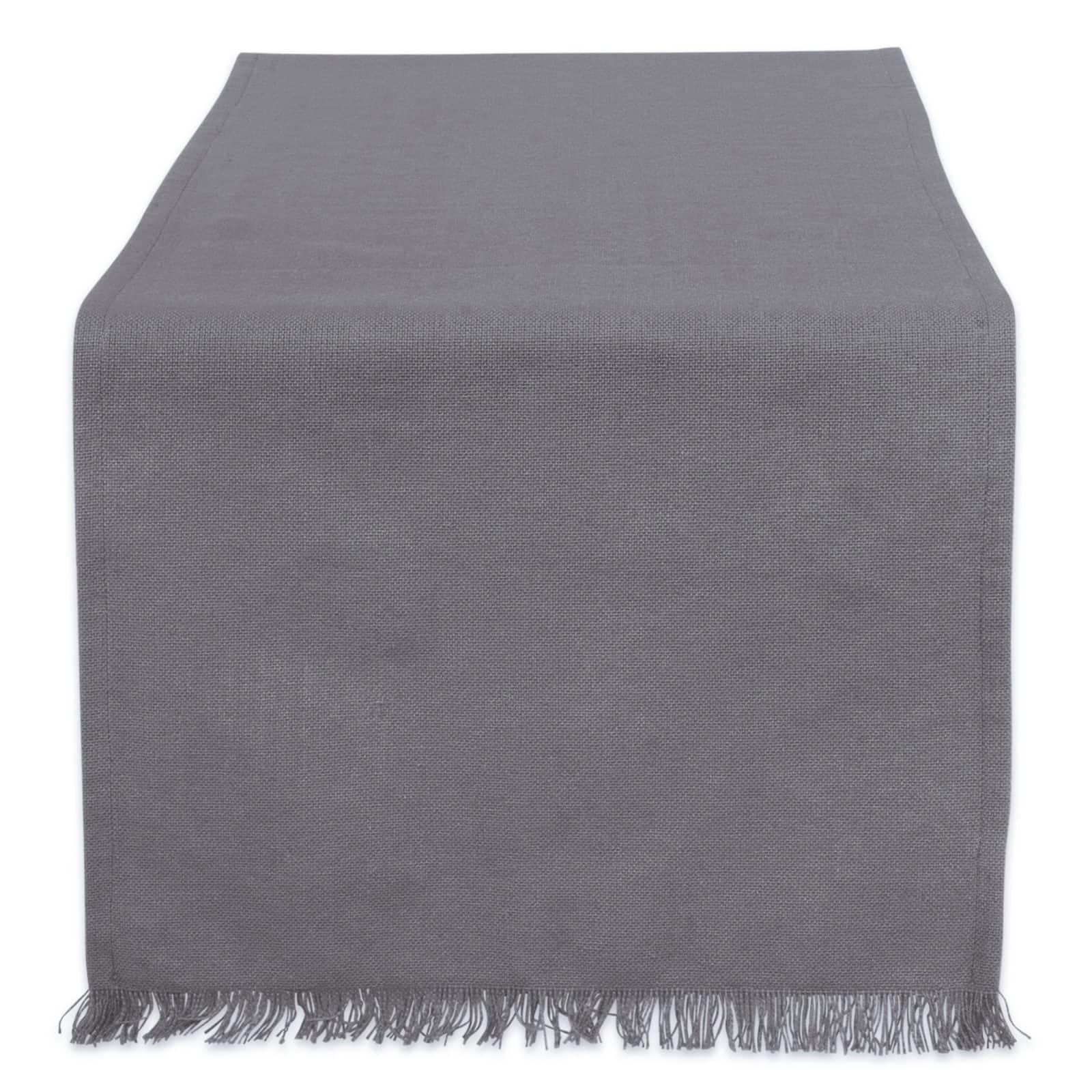 DII&#xAE; 72&#x22; Solid Heavyweight Fringed Table Runner