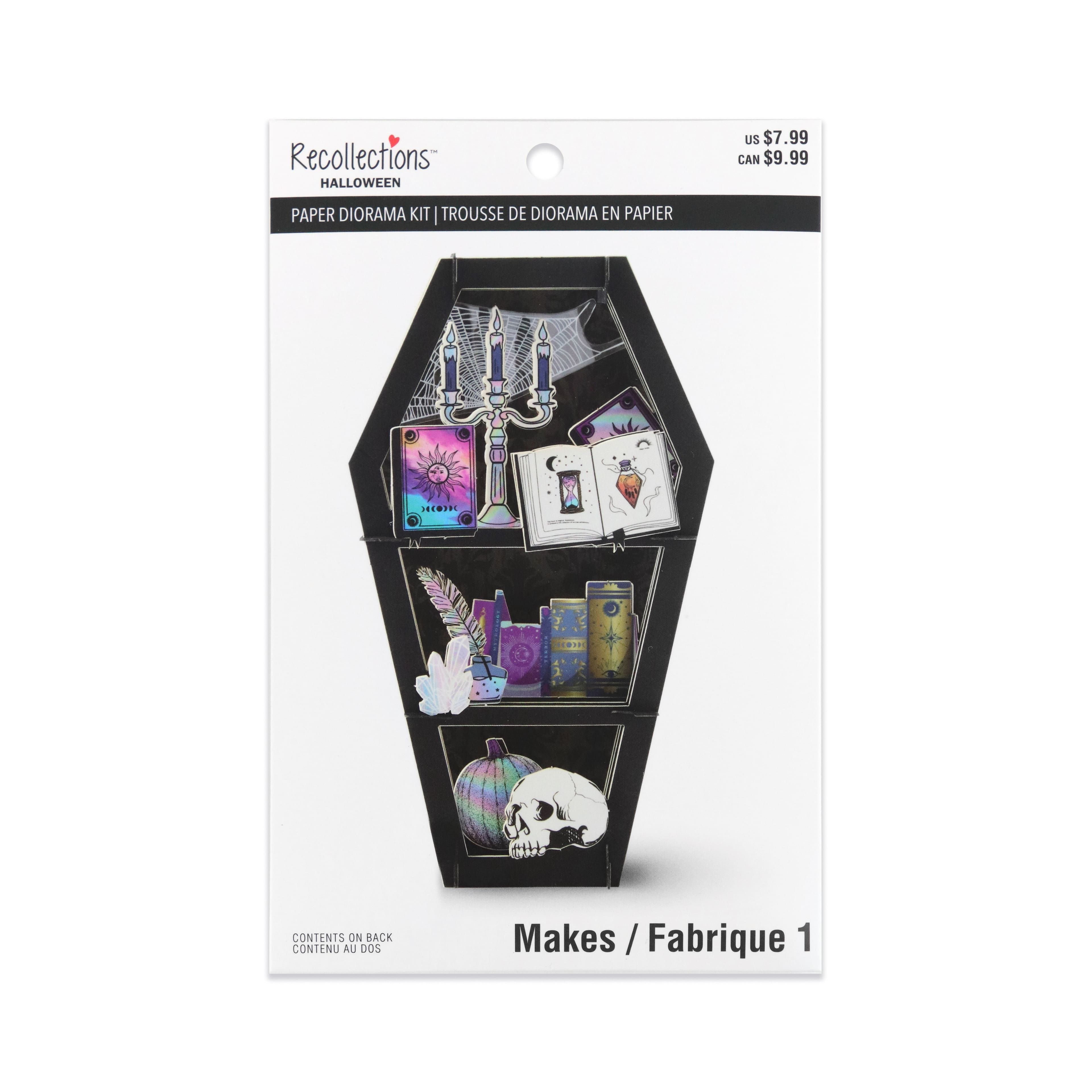Witchy Coffin Shelf Paper Diorama Kit by Recollections™
