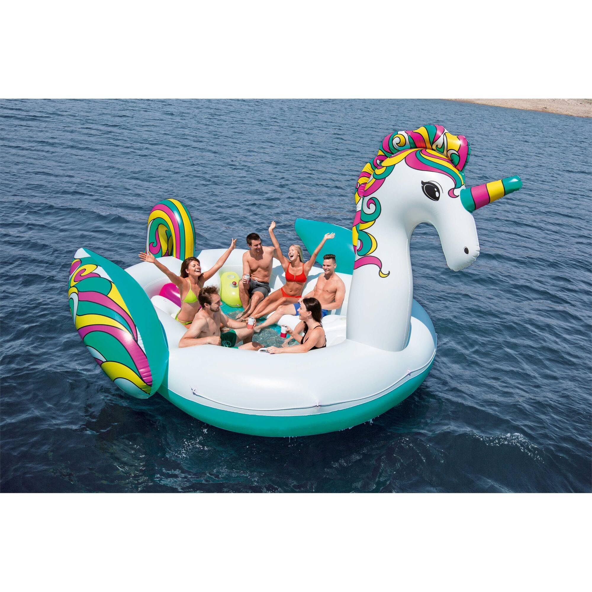 Bestway 19.4ft. Wide Giant Unicorn Party Island