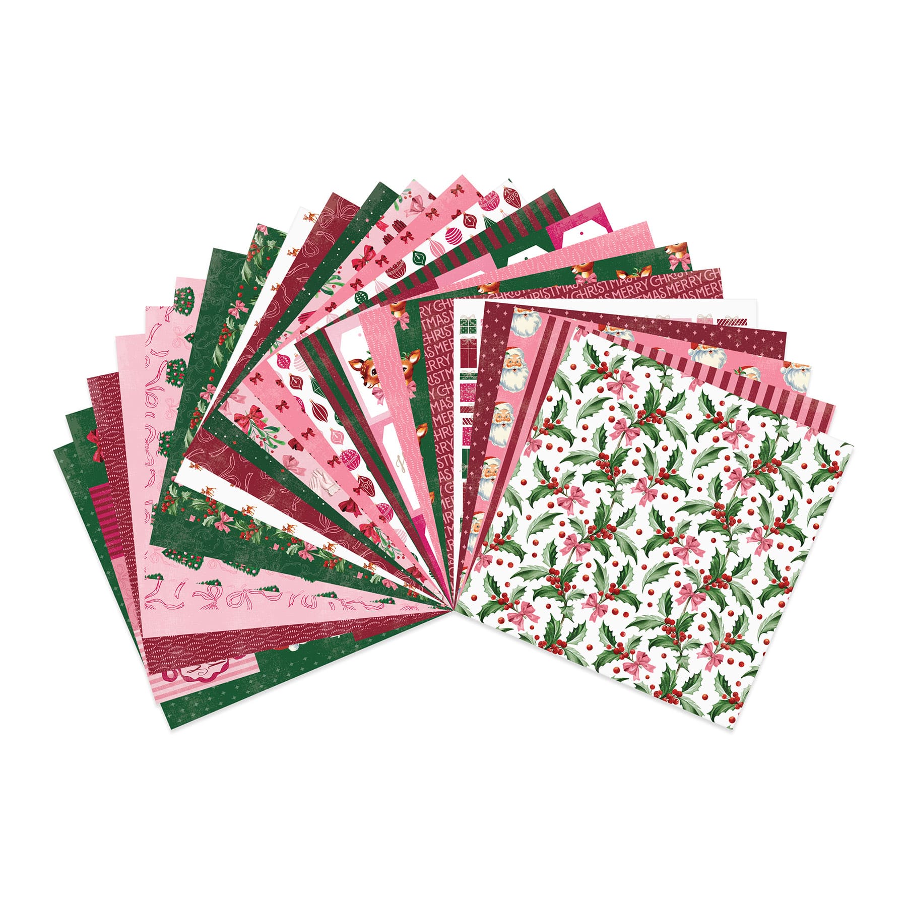 6&#x22; x 6&#x22; Holly Jolly Double-Sided Paper Pad, 24 Sheets by Recollections&#x2122;