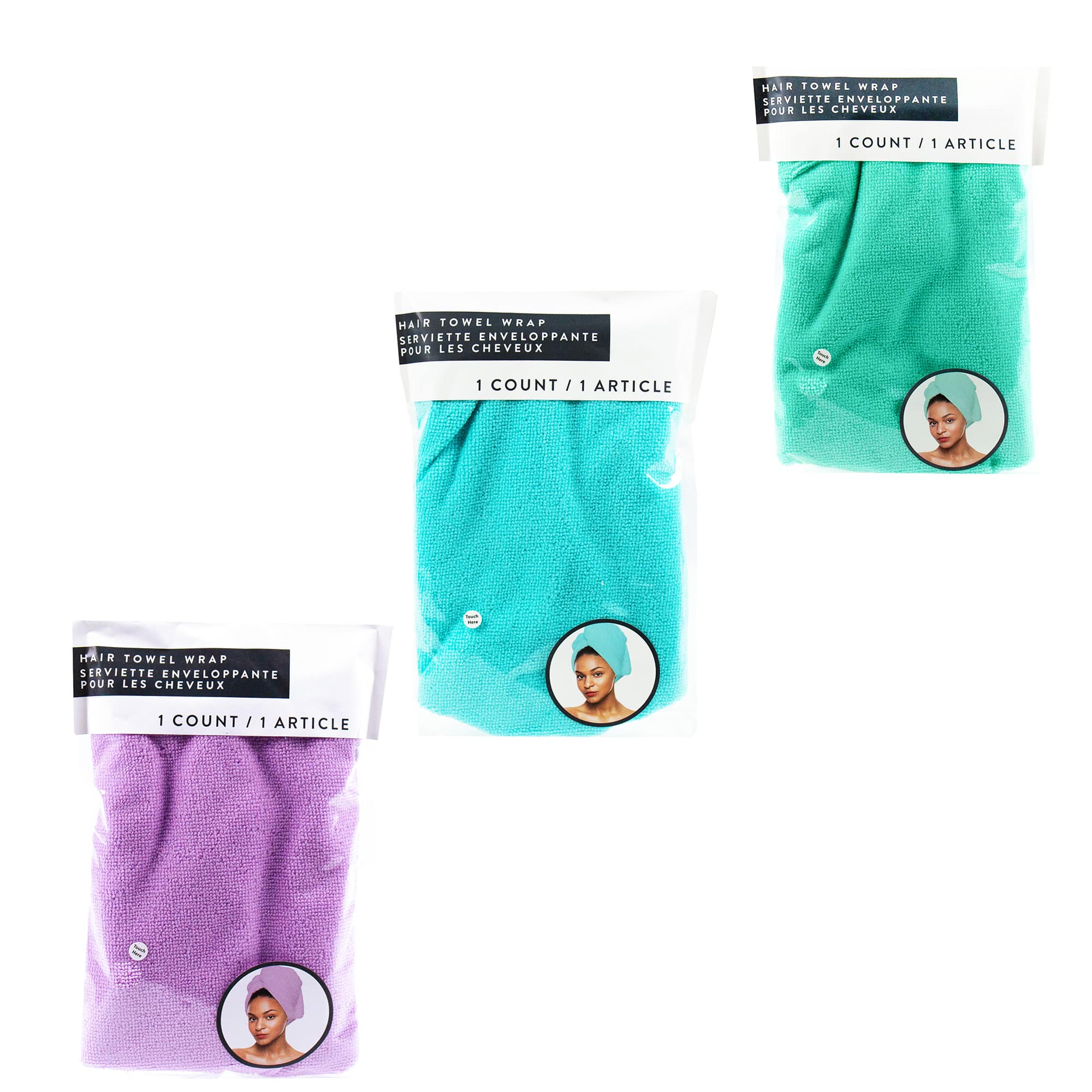 Assorted Horizon Hair Towel Wrap, 1pc.