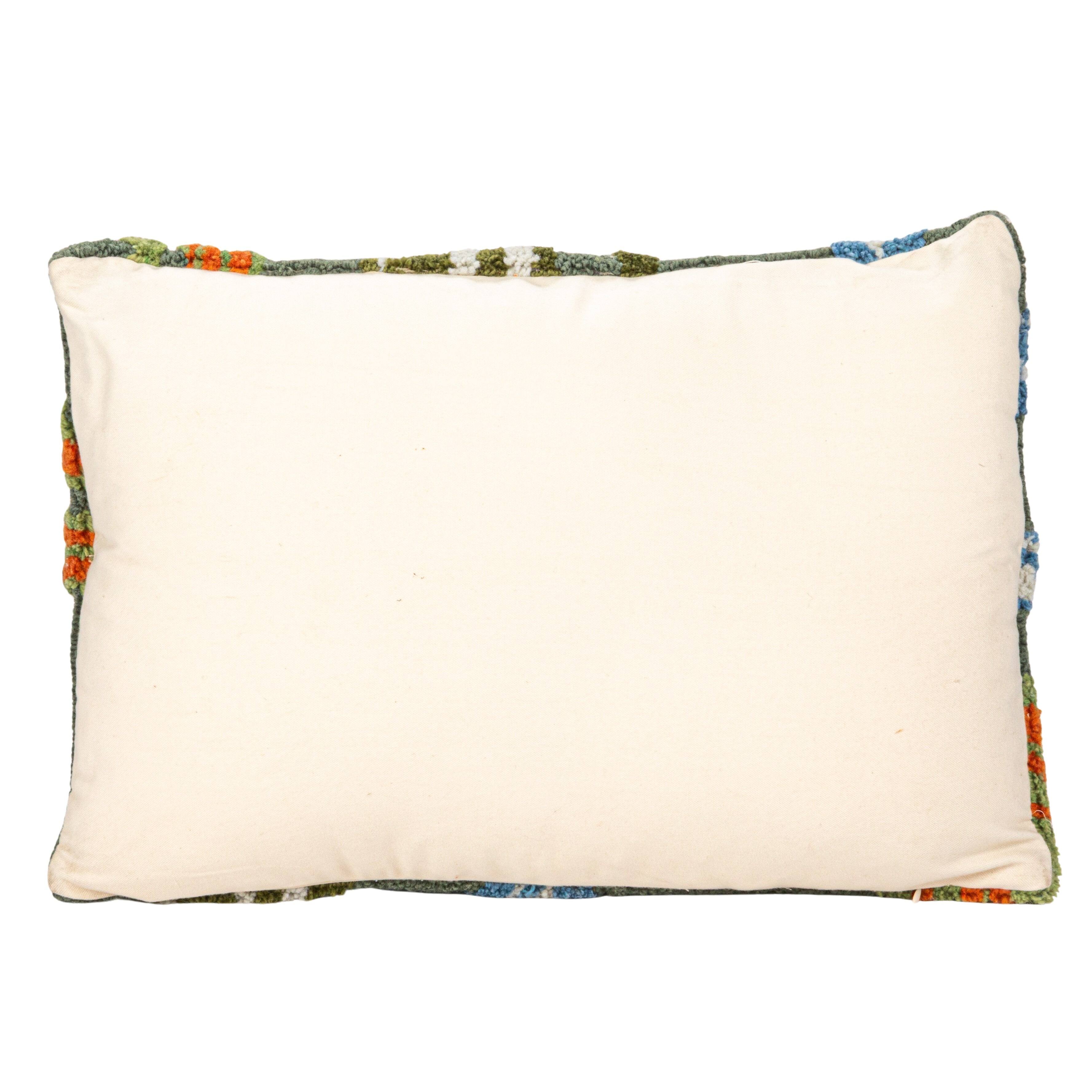 Hello Honey&#xAE; 24&#x22; x 16&#x22; Green Multicolor Tufted Fabric Lumbar Pillow