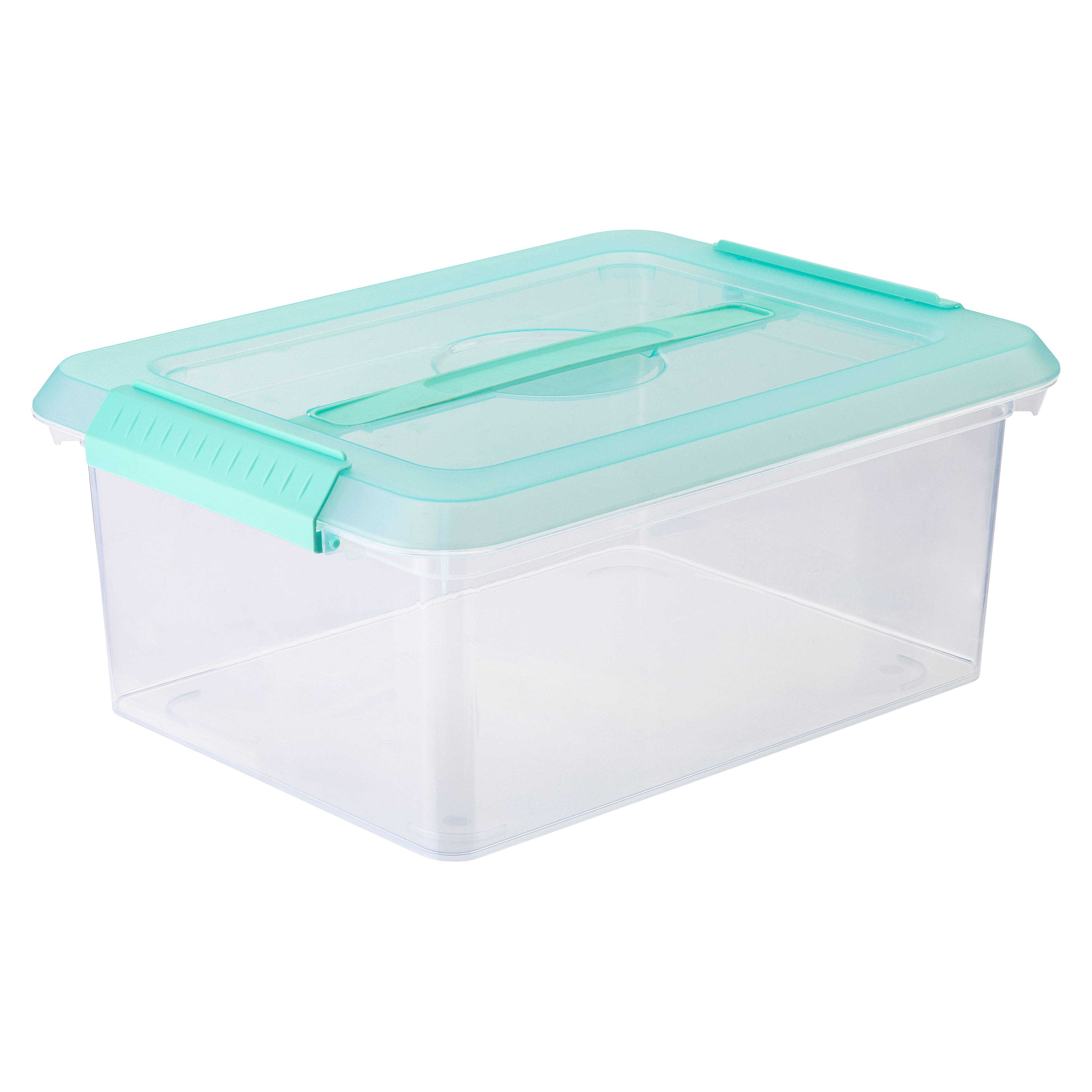 Iris Storage Container with Lid, Clear, 11 Gallon, 3 ct