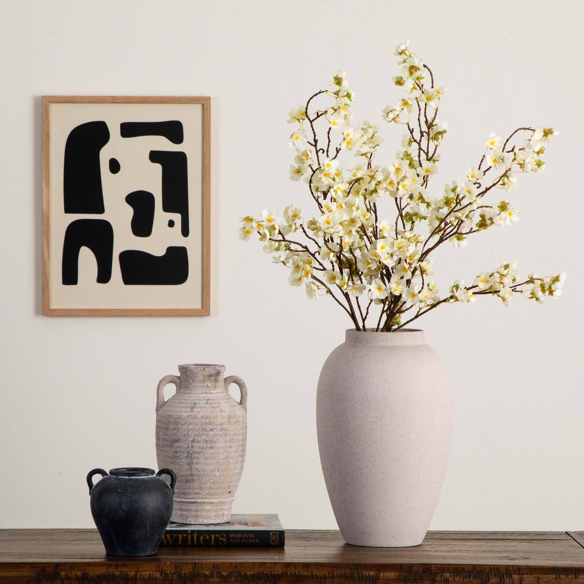 41&#x22; White Cherry Blossom Flower Stems, 3ct.