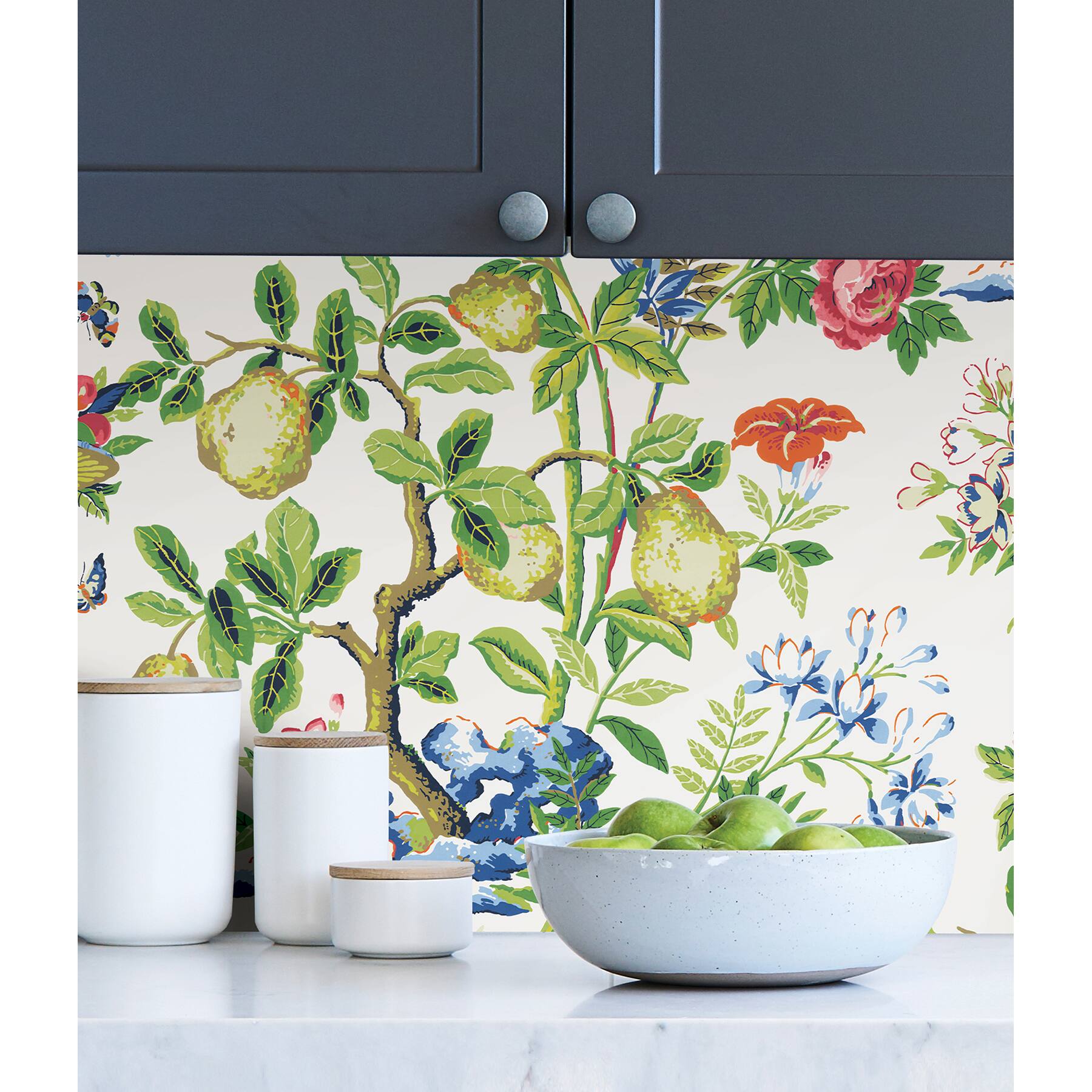 Wallpops Bloom Shantung Garden Scalamandre Self Adhesive Wallpaper