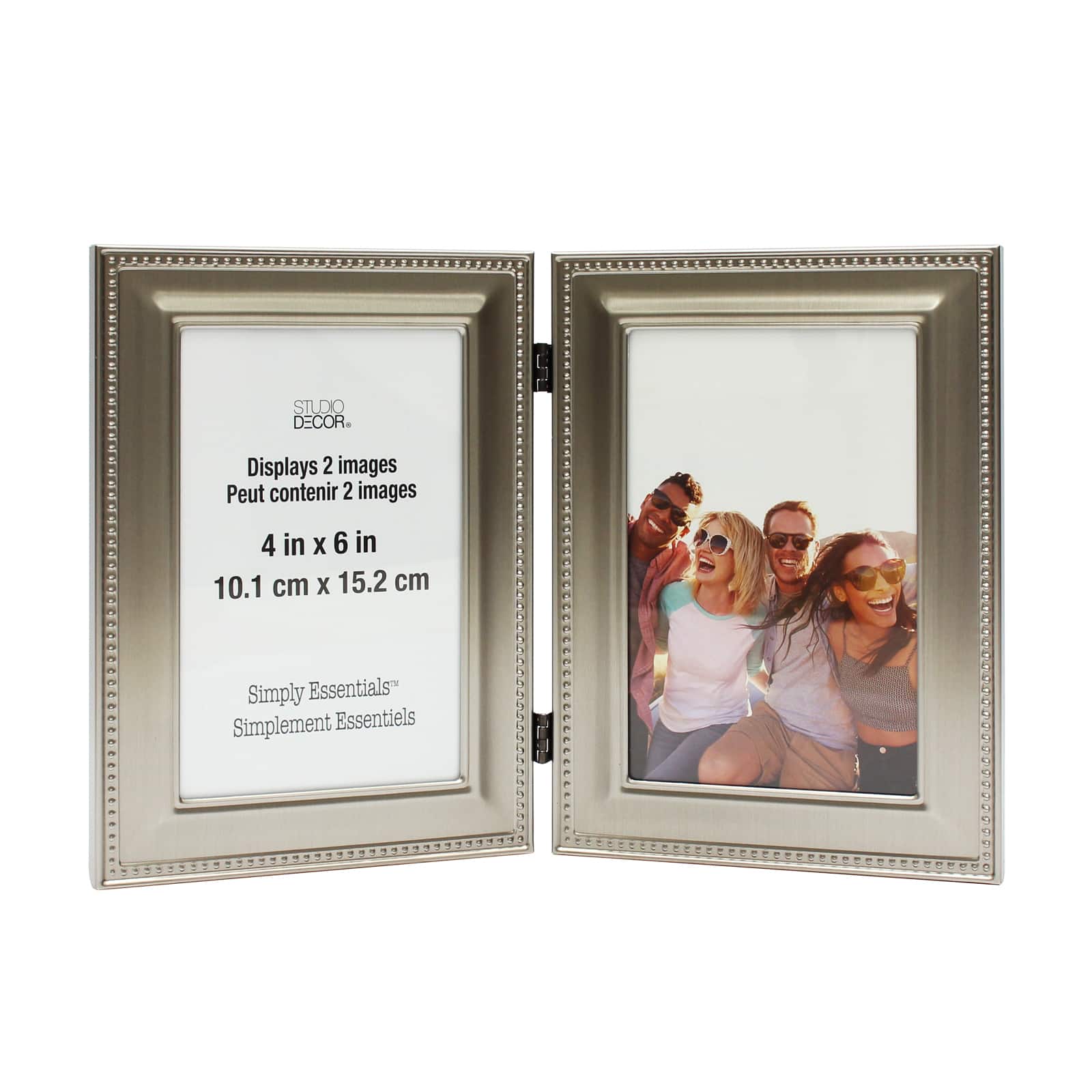 Antique Pewter Hinged Frame, 4&#x22; x 6&#x22;, Simply Essentials&#x2122; By Studio D&#xE9;cor&#xAE;