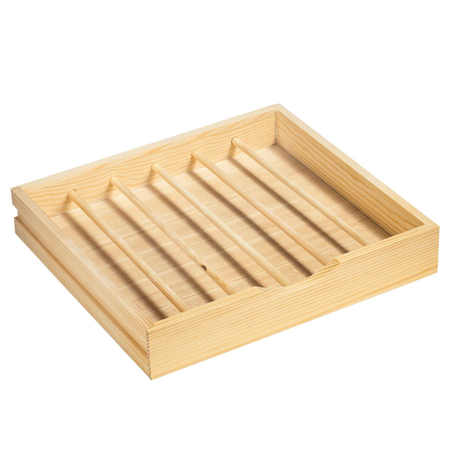 NEX™ 36-Pod Natural Rustic Wood Coffee Pod Holder for K-Cups