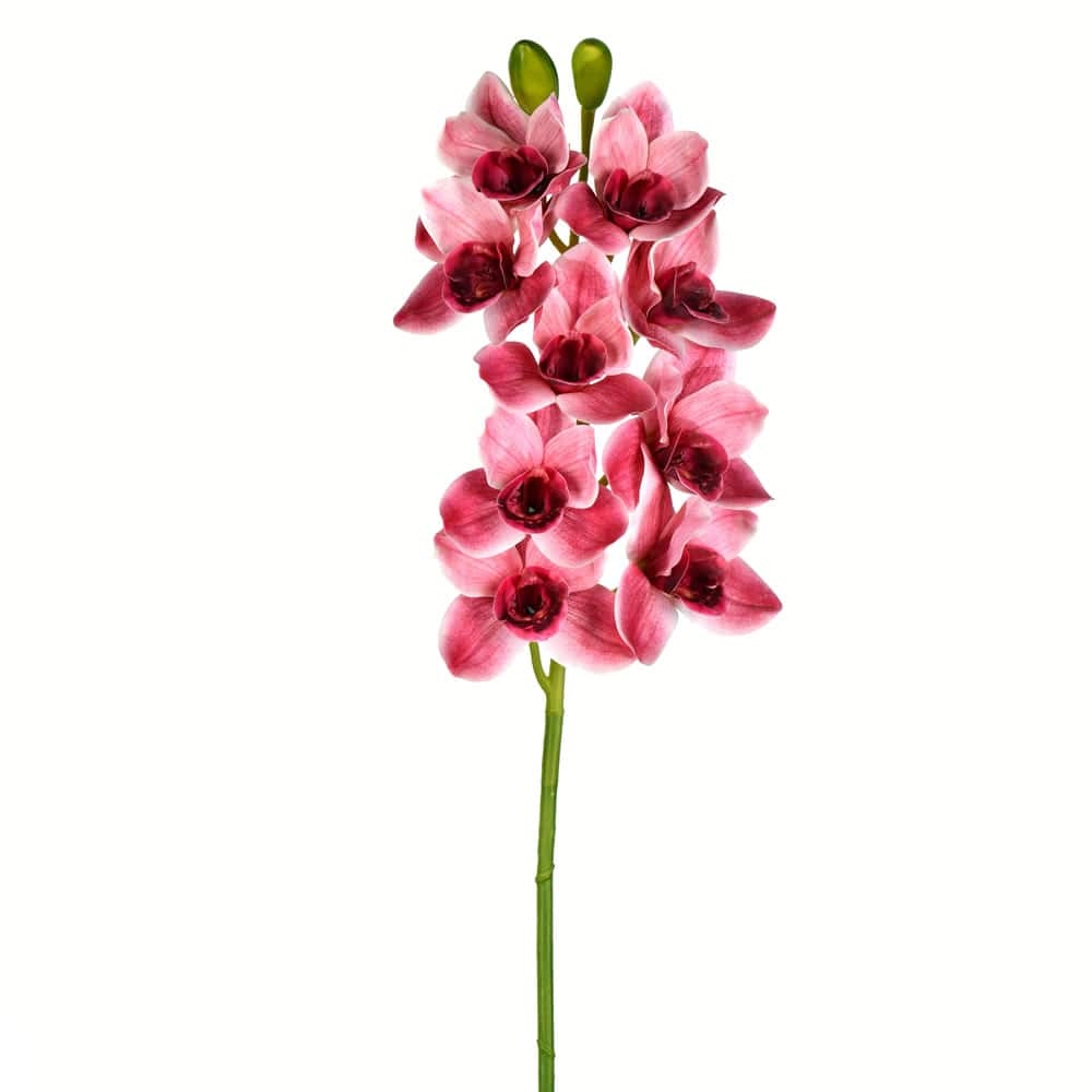 Real Touch&#x2122; Pink Boat Orchid Stem