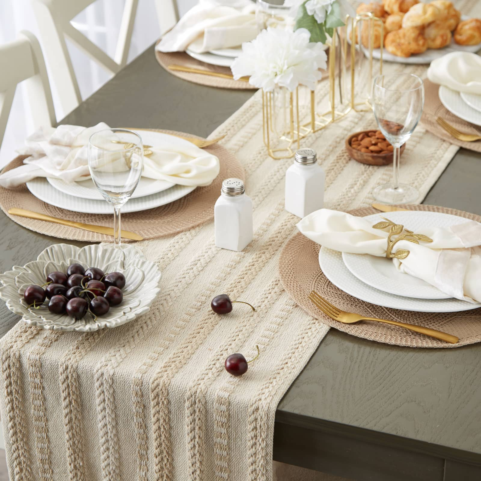 DII&#xAE; 108&#x22; Braided Stripe Table Runner