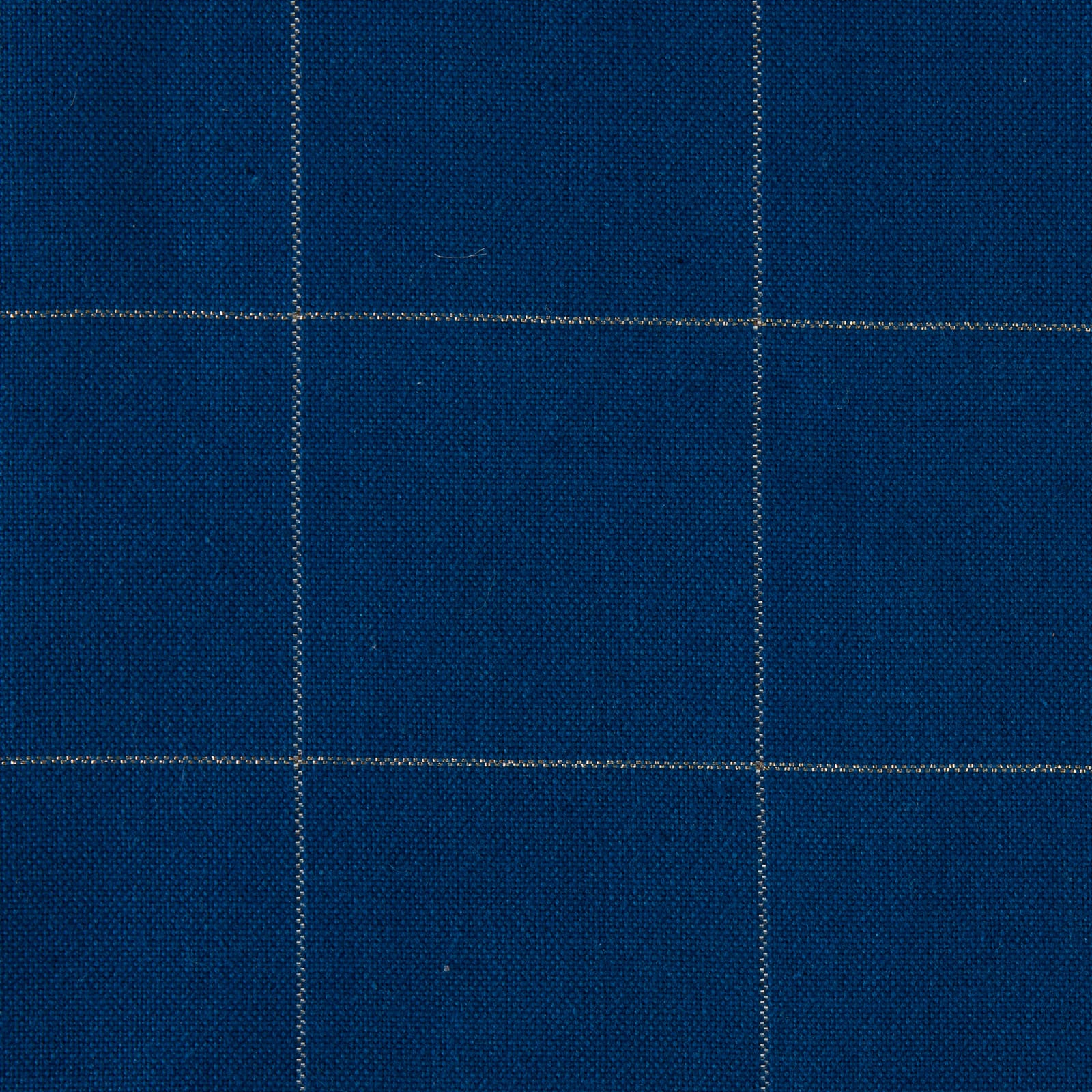 Blue Metallic Windowpane Tablecloth 52" x 52"