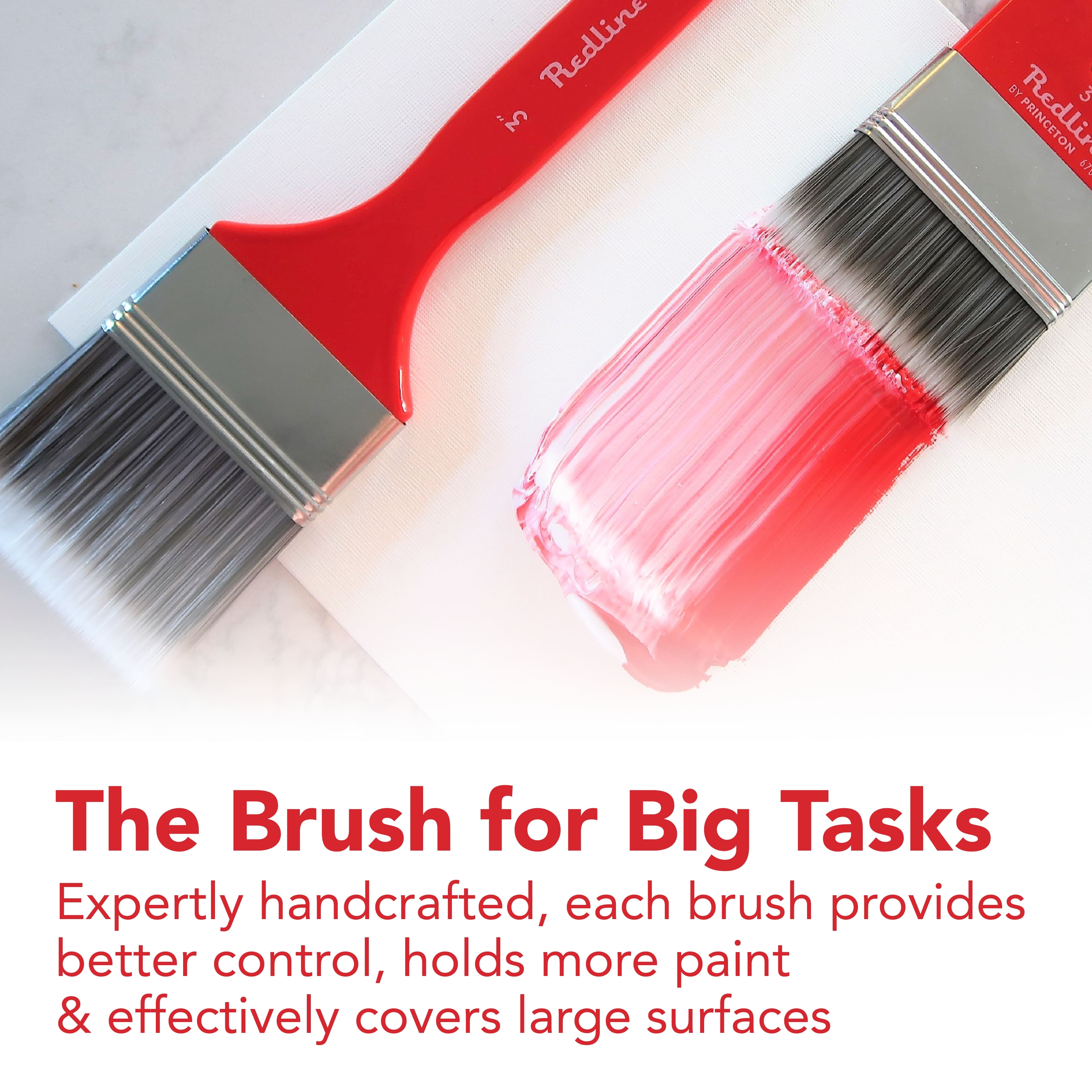 Princeton&#x2122; Redline&#x2122; Synthetic Blend Flat Paint Brush
