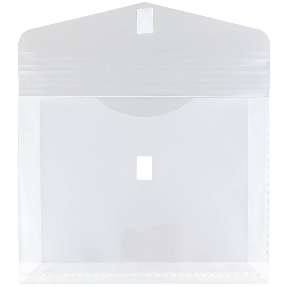 JAM Paper 9.75" x 13" Plastic Hook & Loop Closure Envelopes, 12ct.
