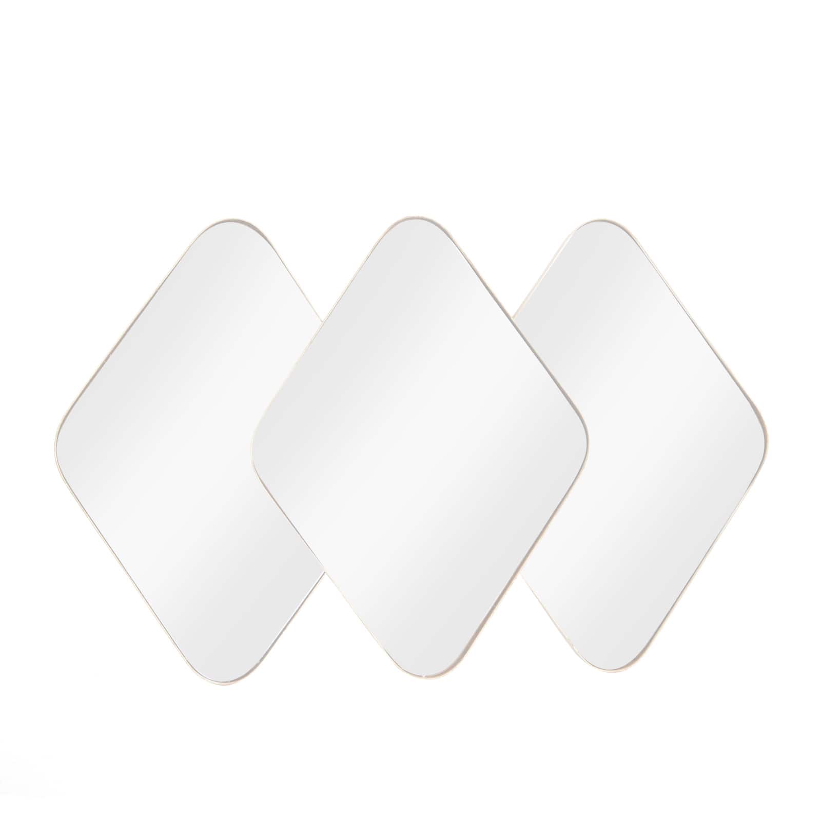 CosmoLiving by Cosmopolitan Gold Metal Contemporary Wall Mirror, 43" x 43" x 3"