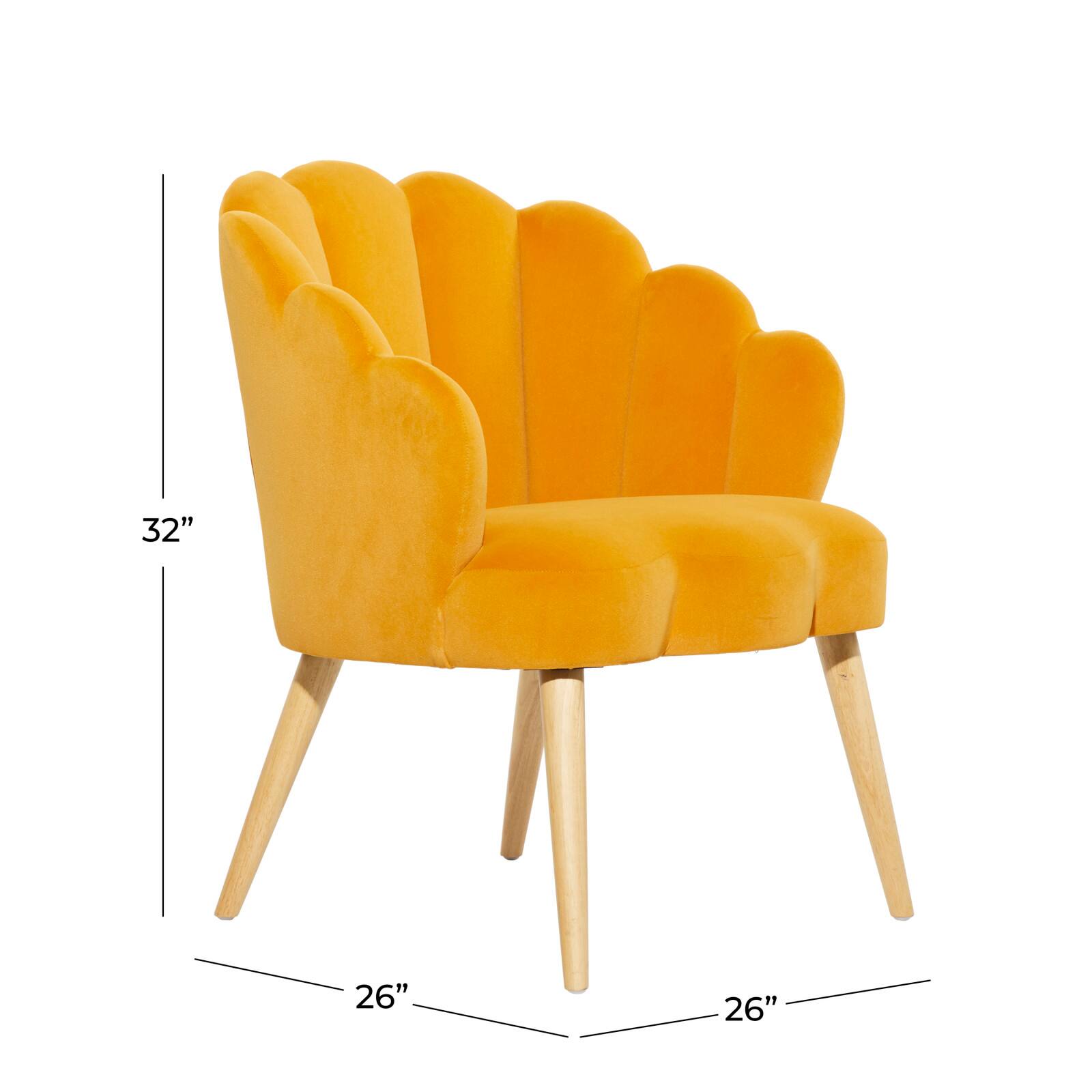 Yellow Wood Modern Accent Chair, 27" x 22" x 31" Michaels