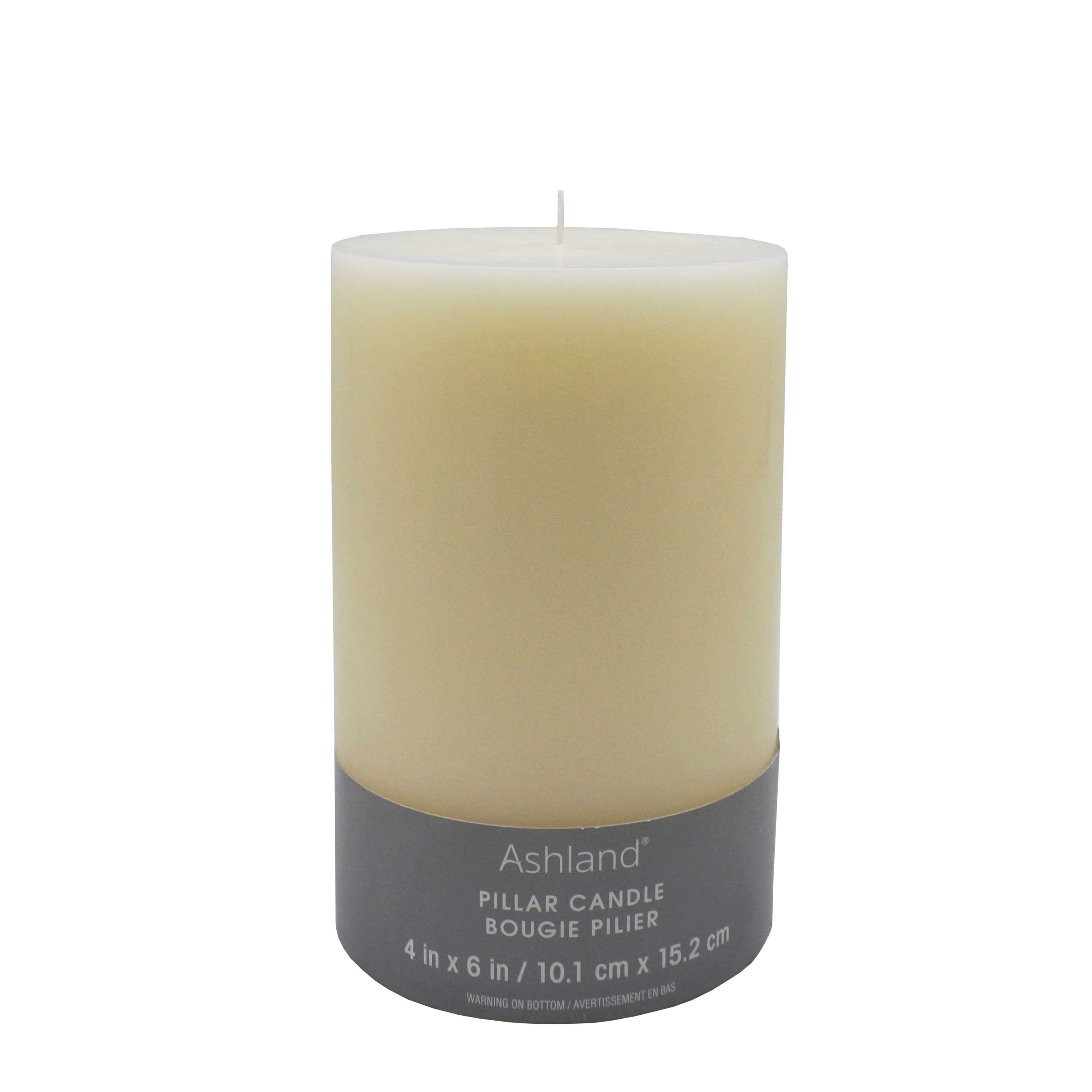 12 Pack: 4" x 6" Ivory Pillar Candle by Ashland®