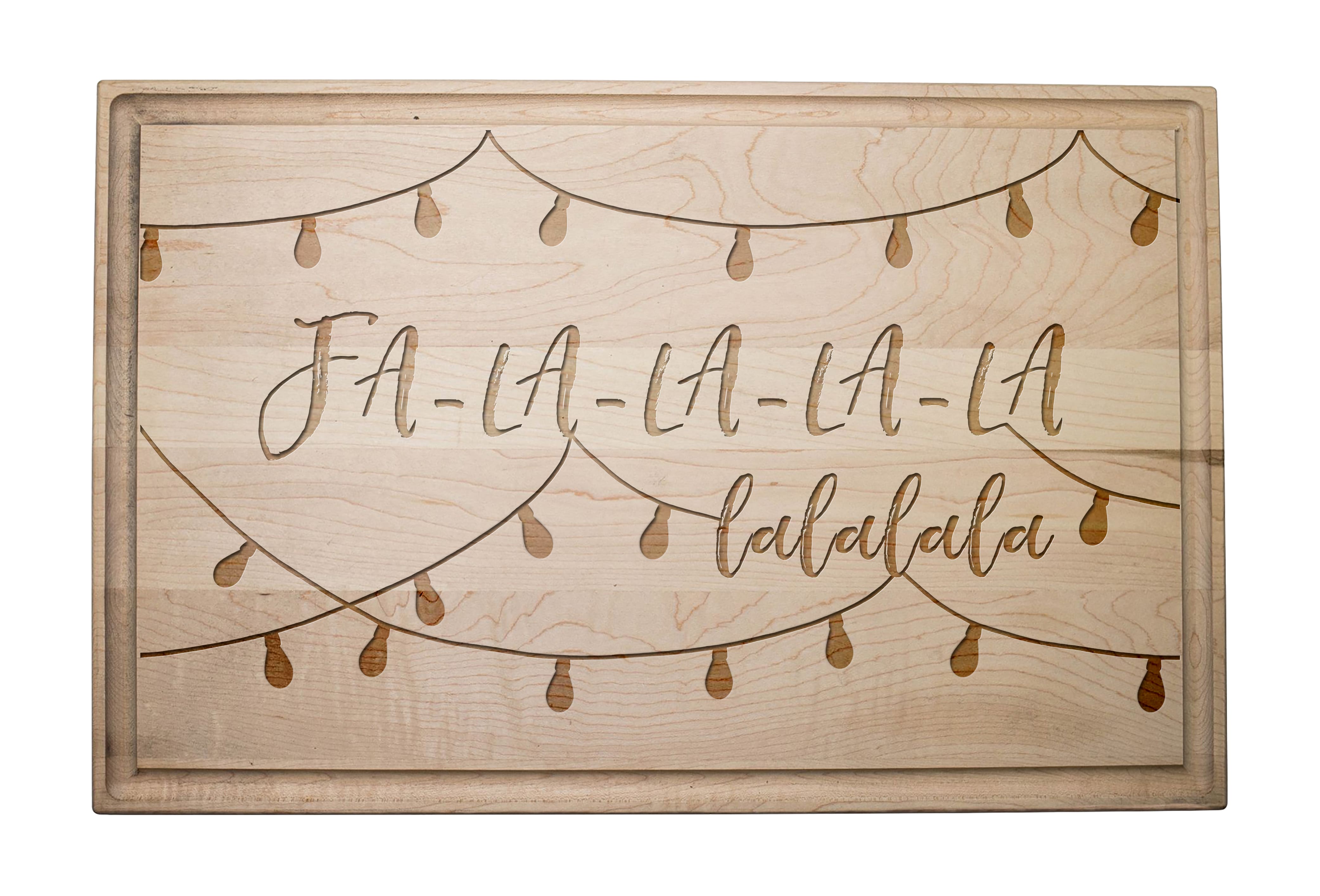 17&#x22; x 11&#x22; Fa La La Maple Cutting Board