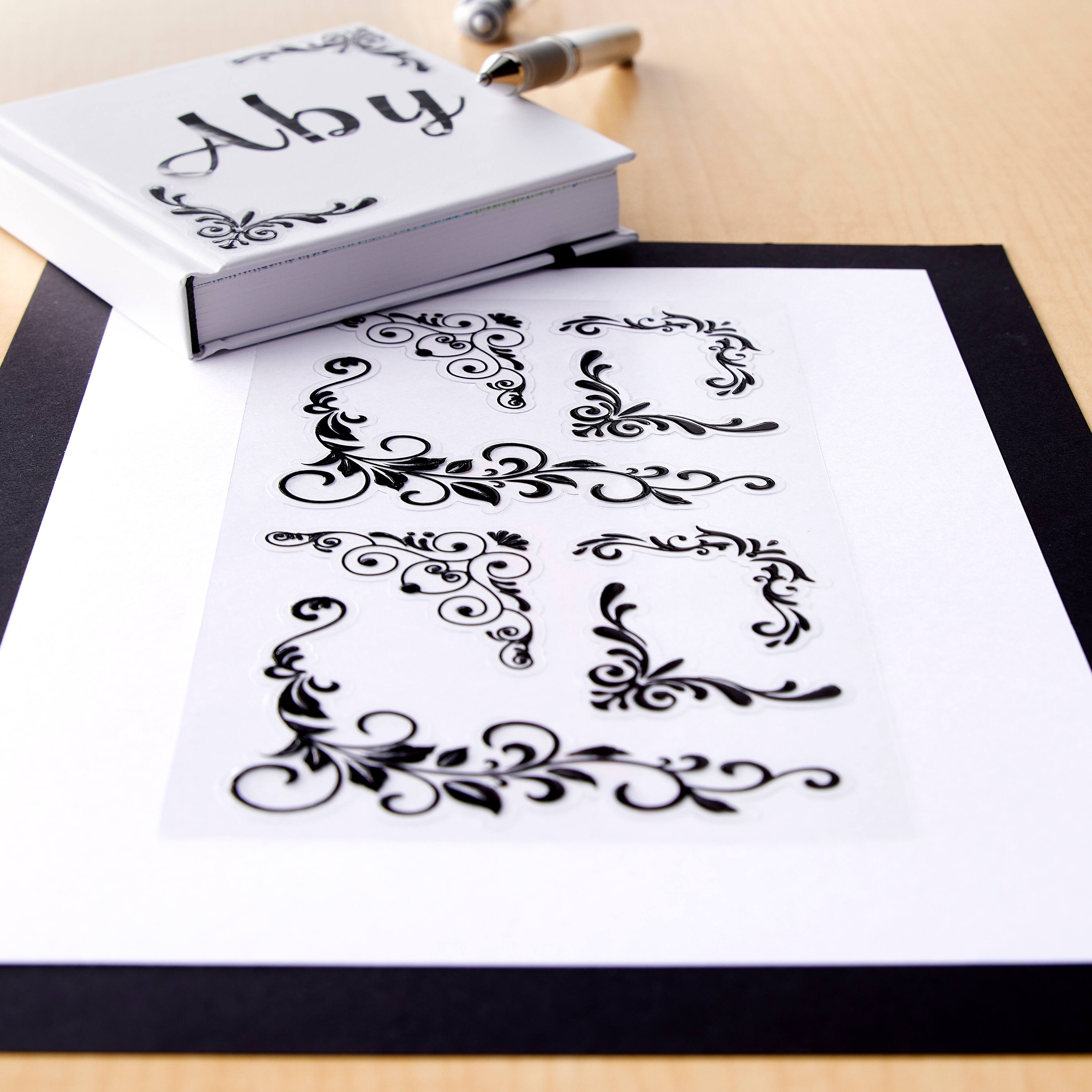 12 Pack: Black Corner Stickers by Recollections&#x2122;