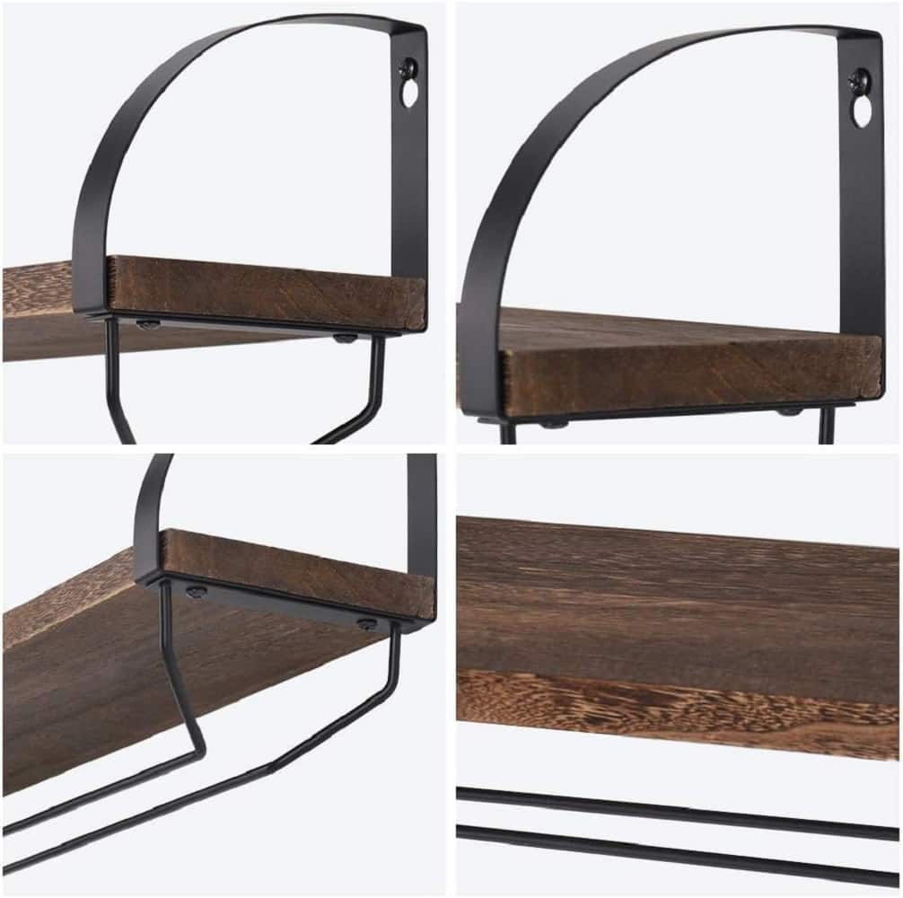 Wall Mounted Wood Wine Rack