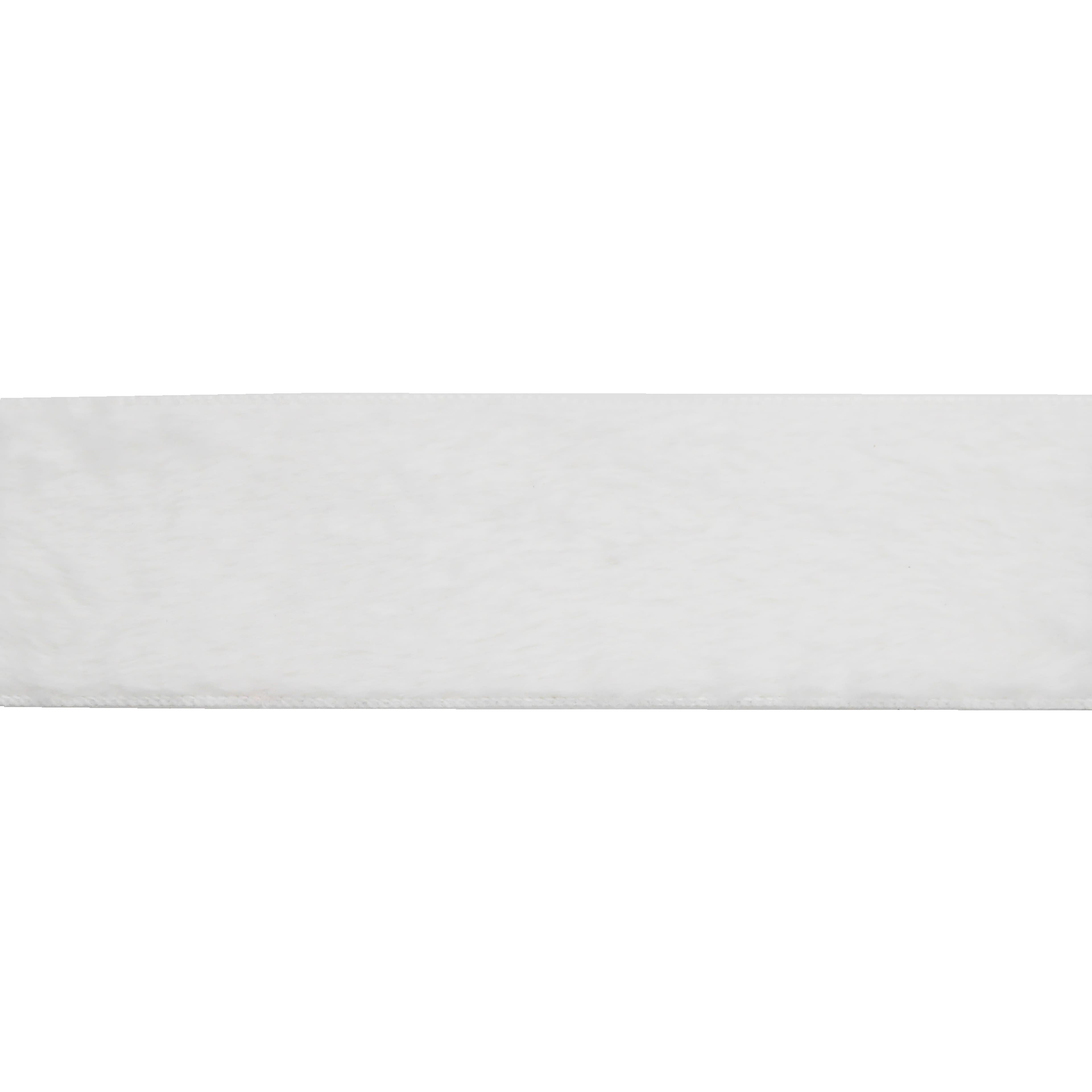 2.5&#x22; x 15ft. White Faux Fur Wired Ribbon by Celebrate It&#xAE;