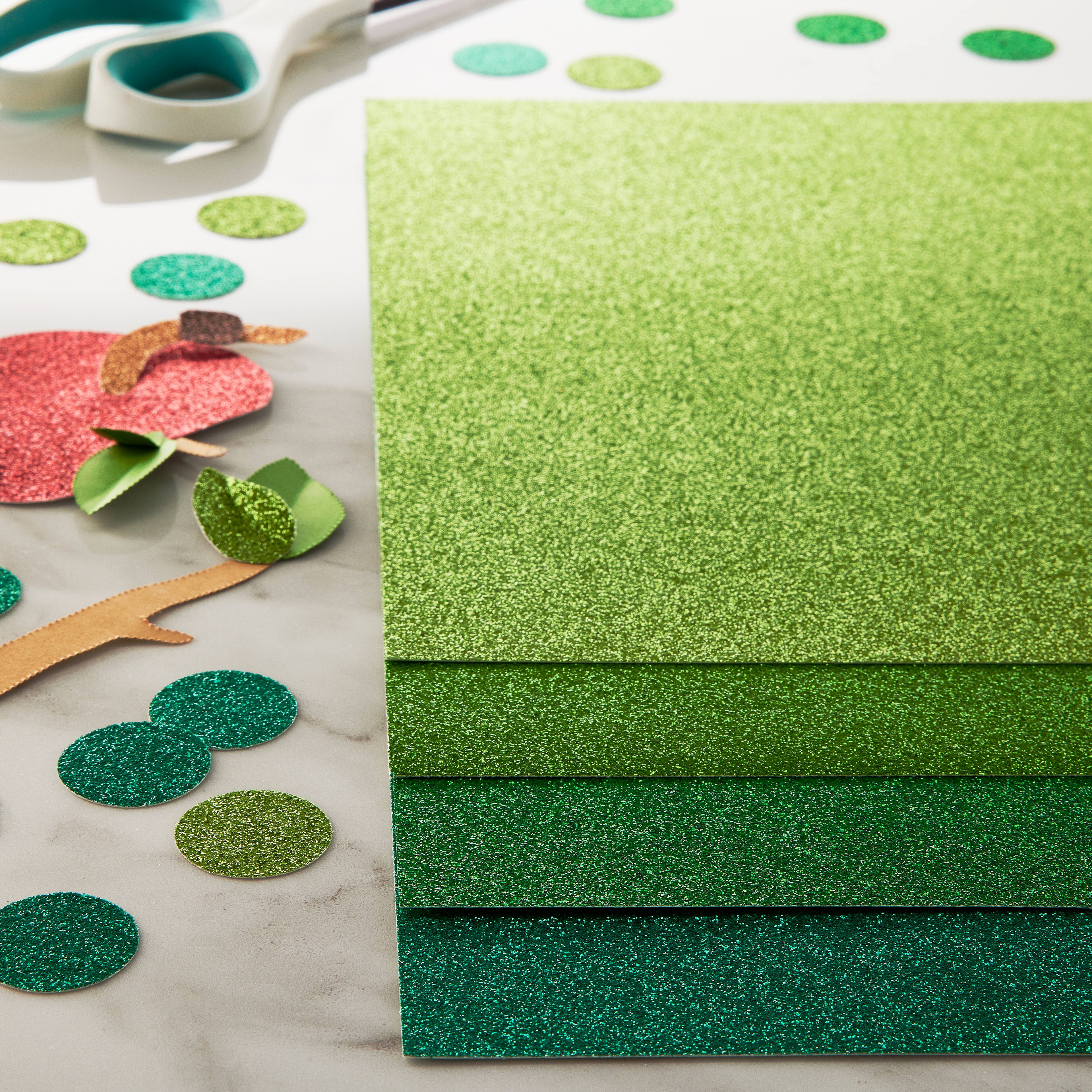 12 Packs: 24 ct. (288 total) Glitter 8.5" x 11" Cardstock Paper by Recollections