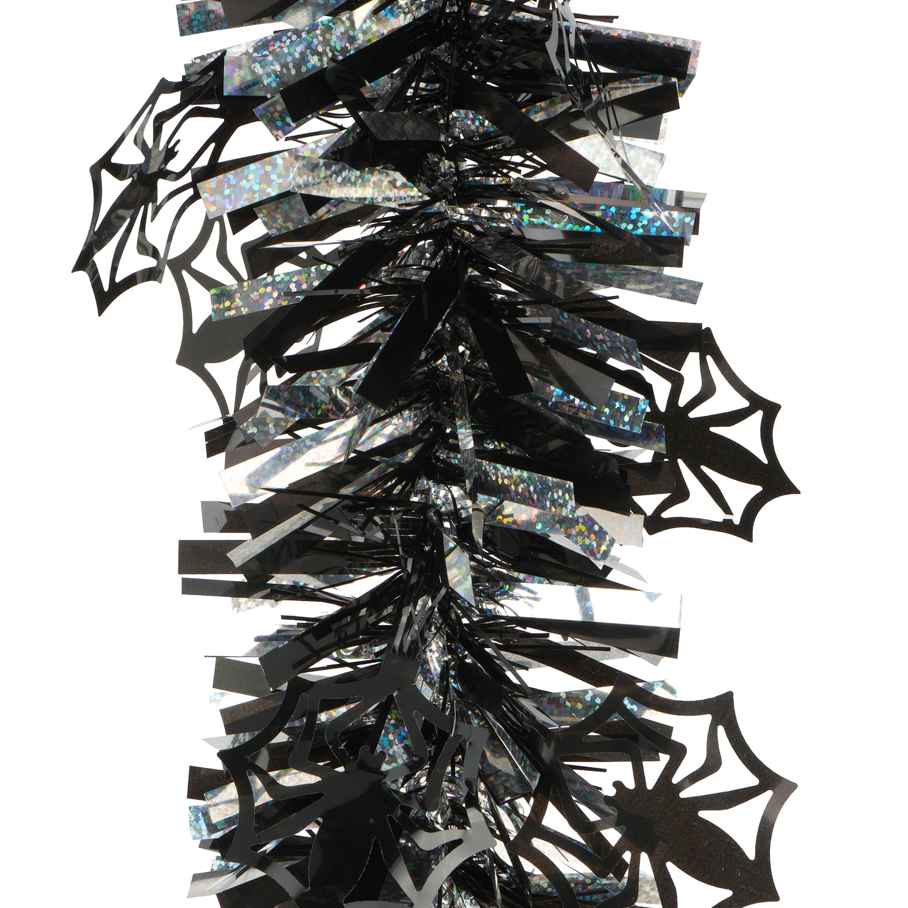 6ft. Black Spider Tinsel Garland by Ashland&#xAE;